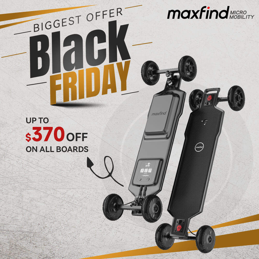 maxfind ff at all terrain electric skateboard black friday deals 2023