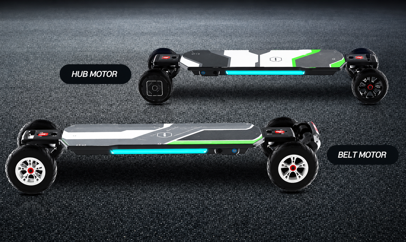 Hub Motor vs Belt Drive Electric Skateboards