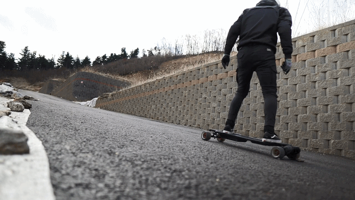 electric skateboard climbing