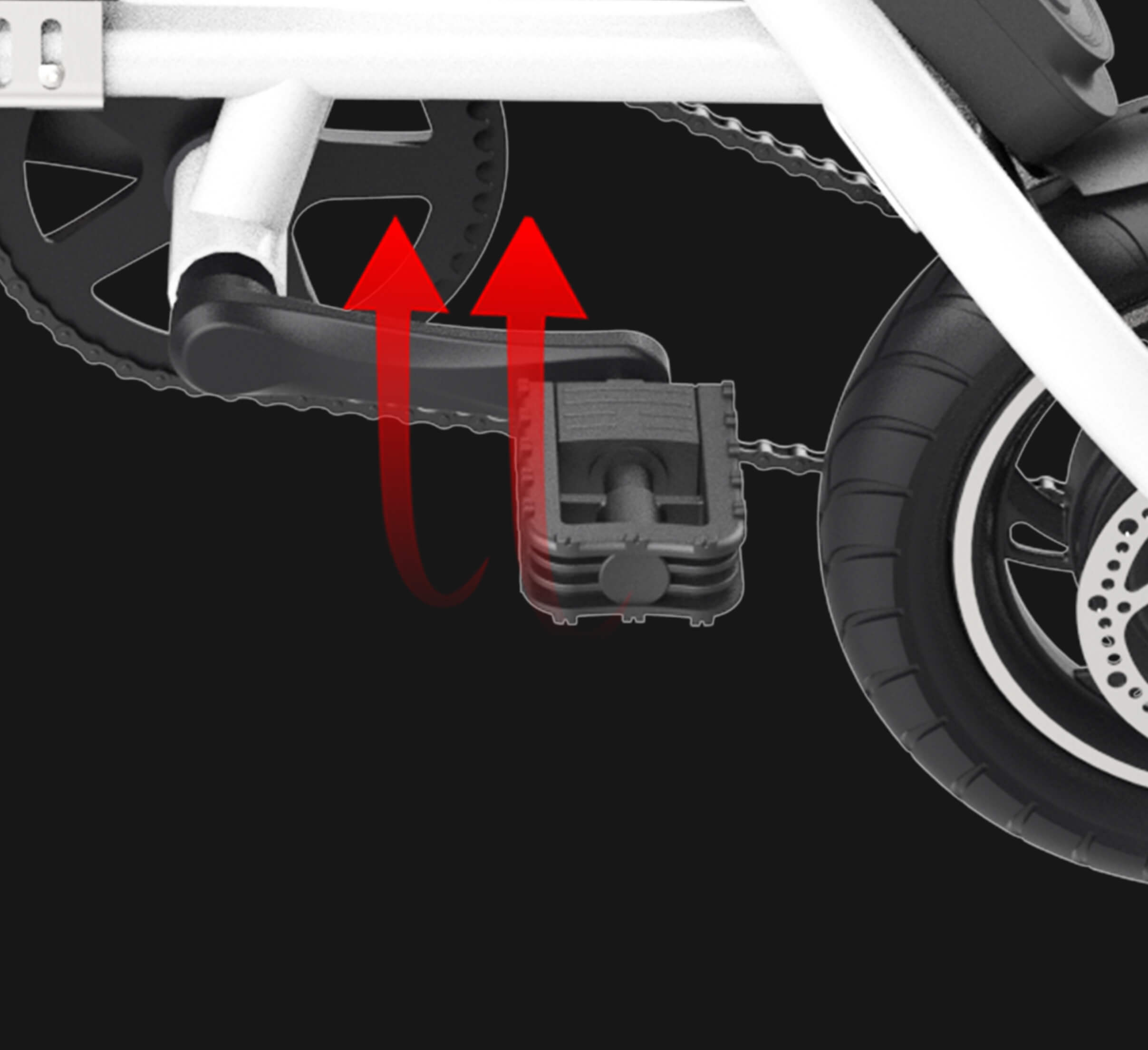 mini e bike pedals