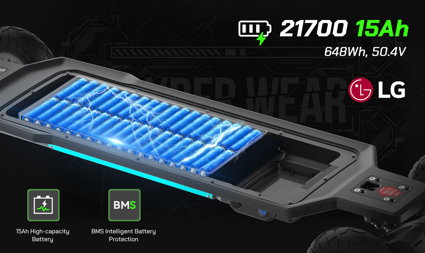 all-terrain electric skateboard battery