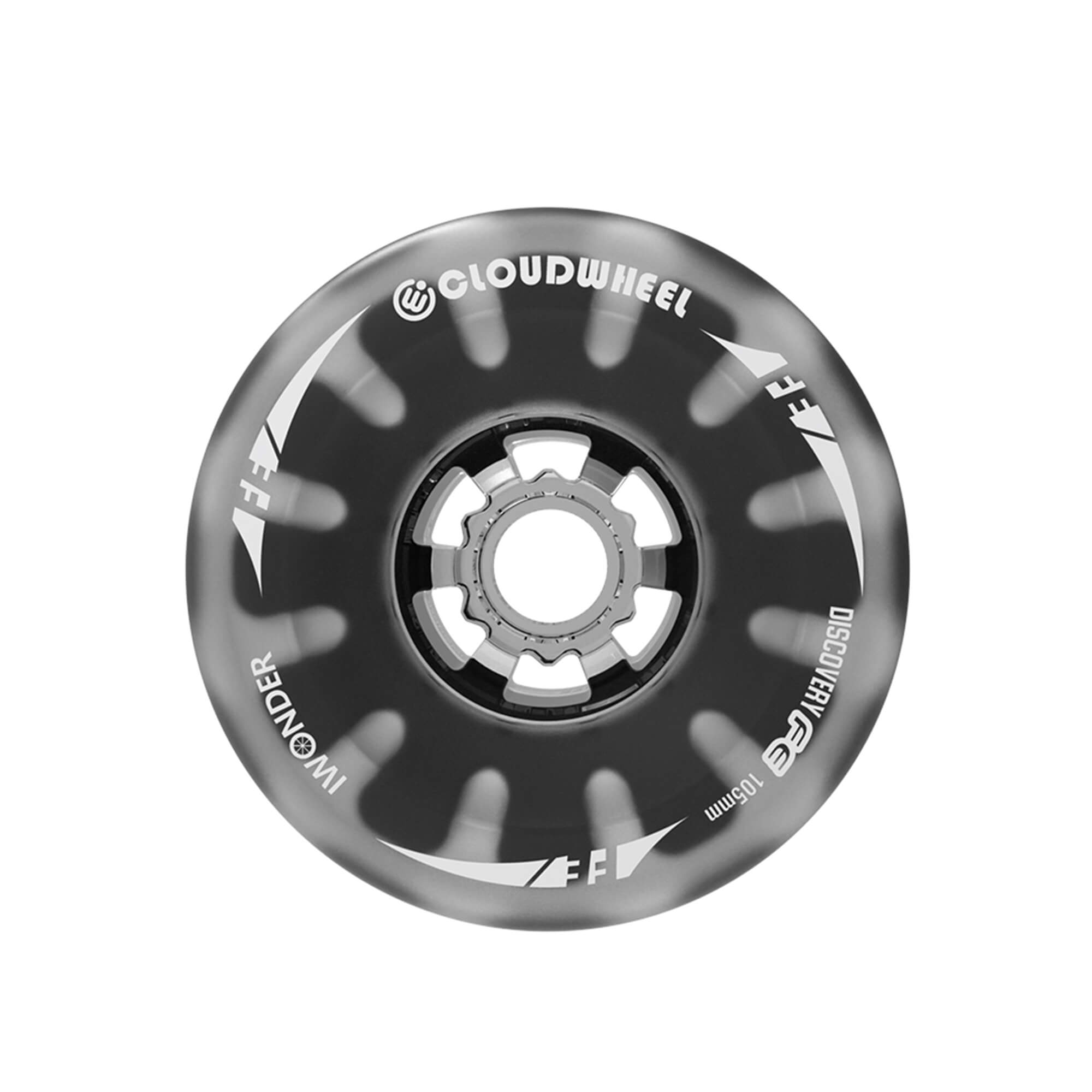 electric skateboard belt motor cloudwheels 105mm black