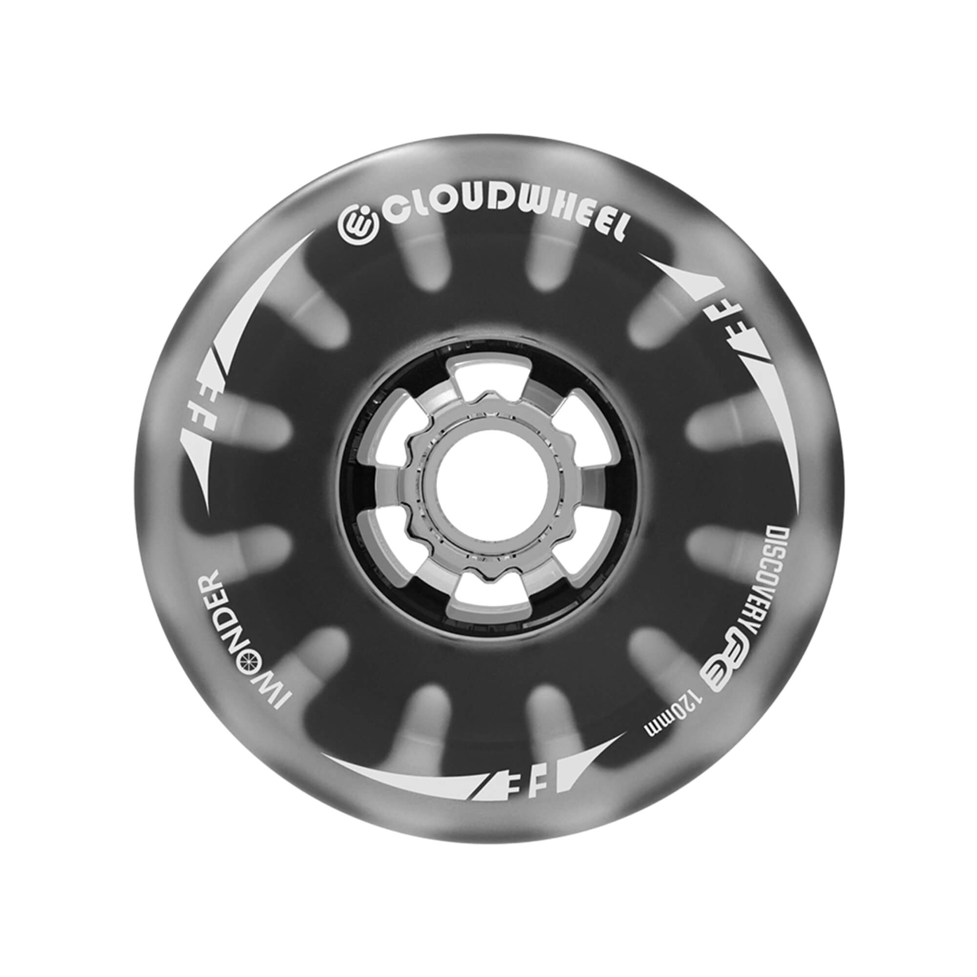 electric skateboard belt motor cloudwheels 120mm black