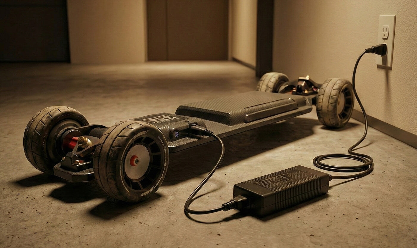 Electric skateboard charger