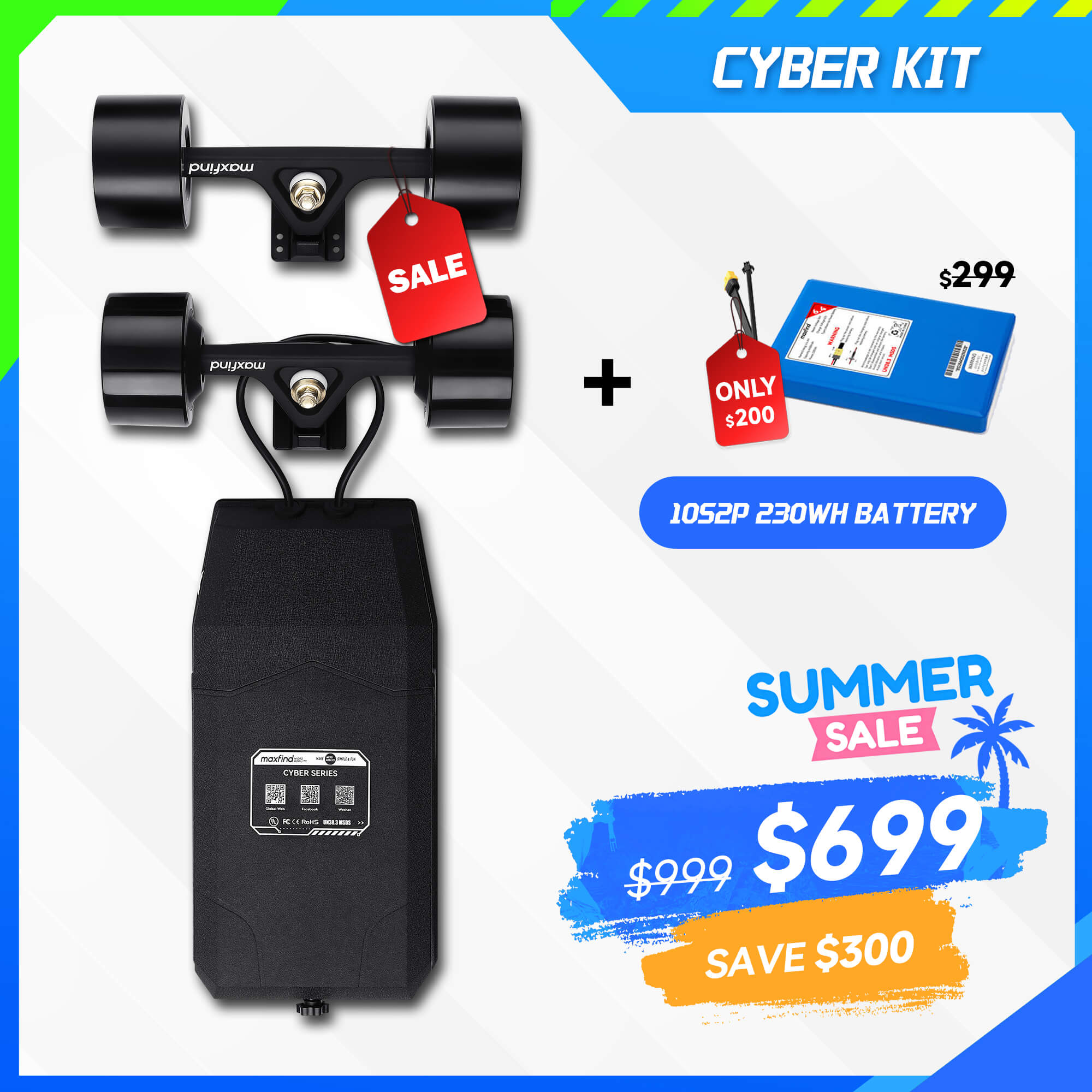 long range electric skateboard kit belt motor