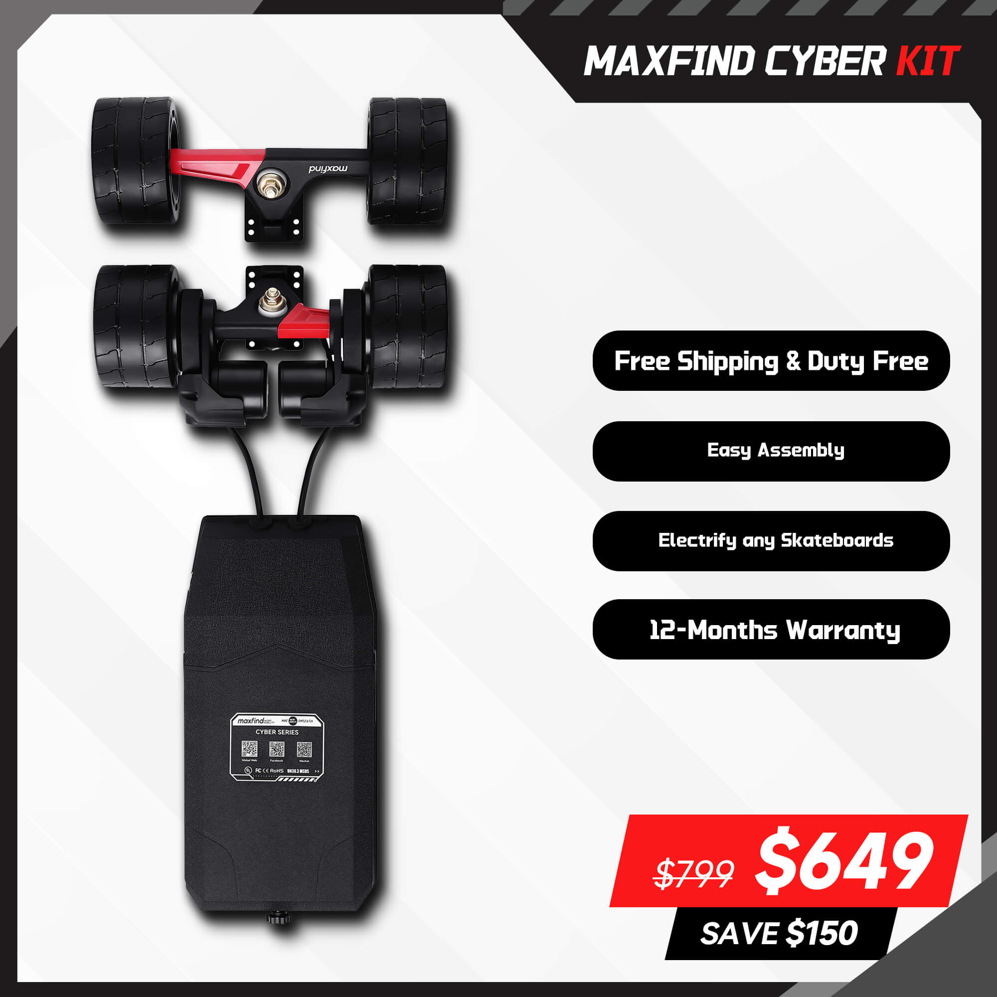 electric skateboard kit