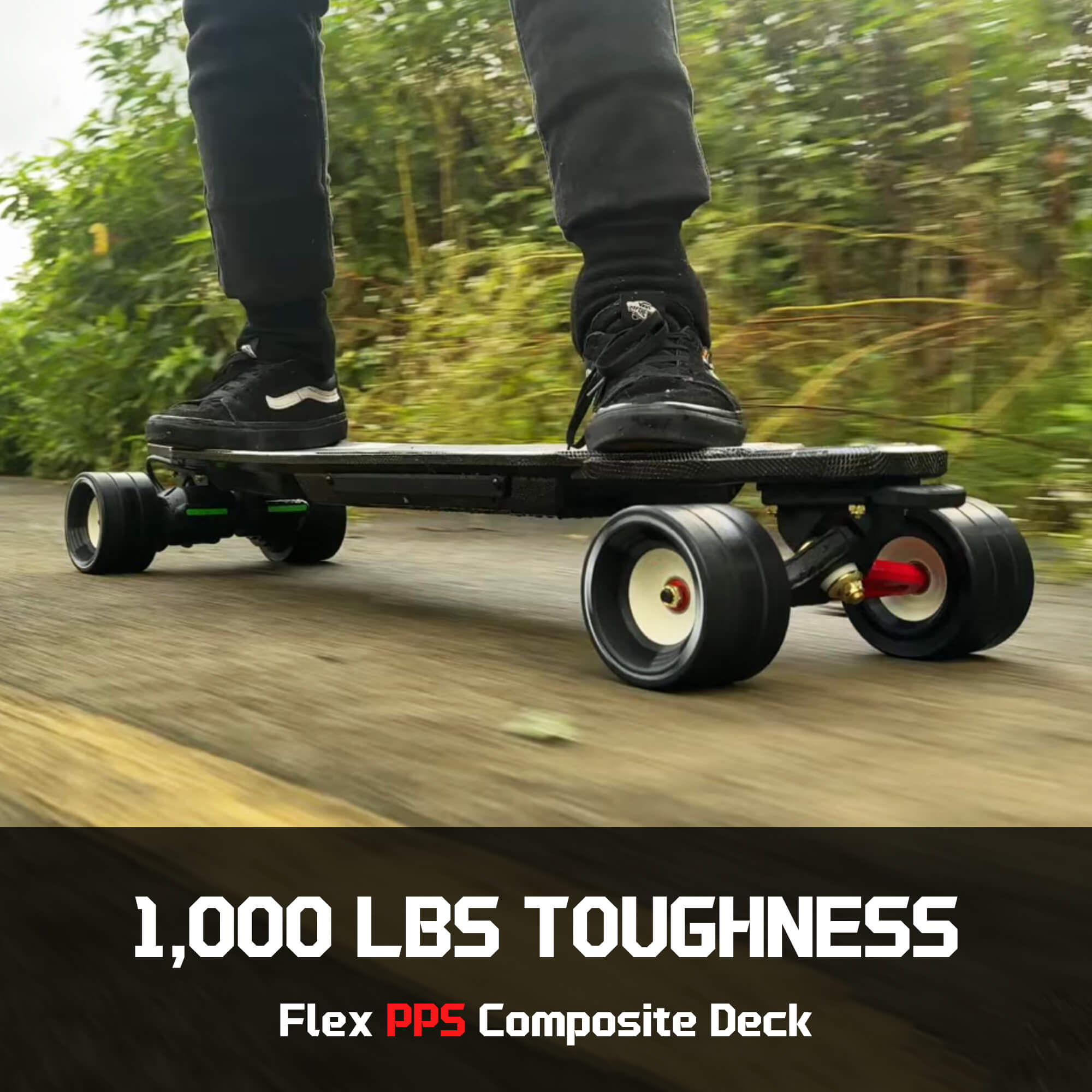 electric skateboard flex pps composite deck