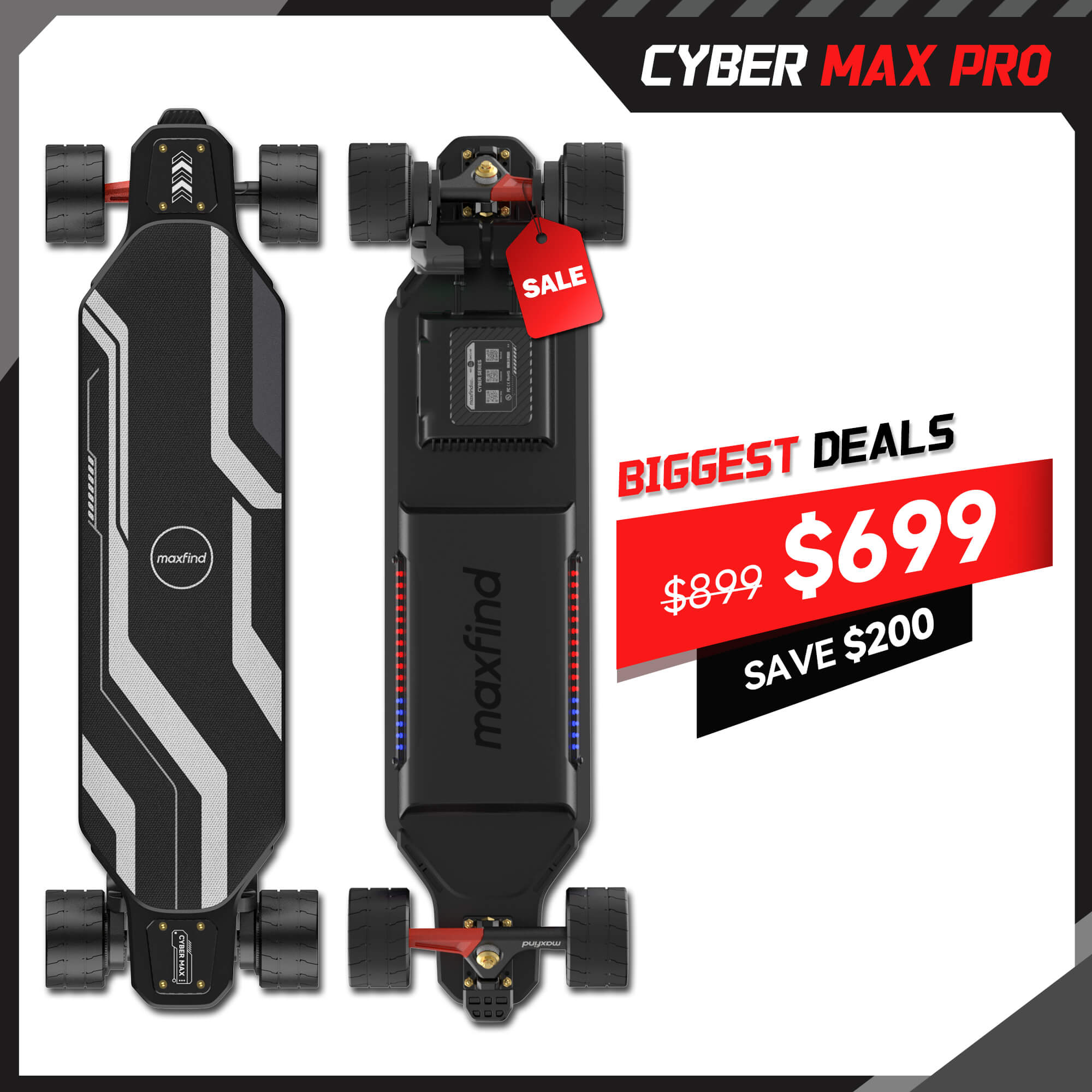 long range belt motor electric skateboard