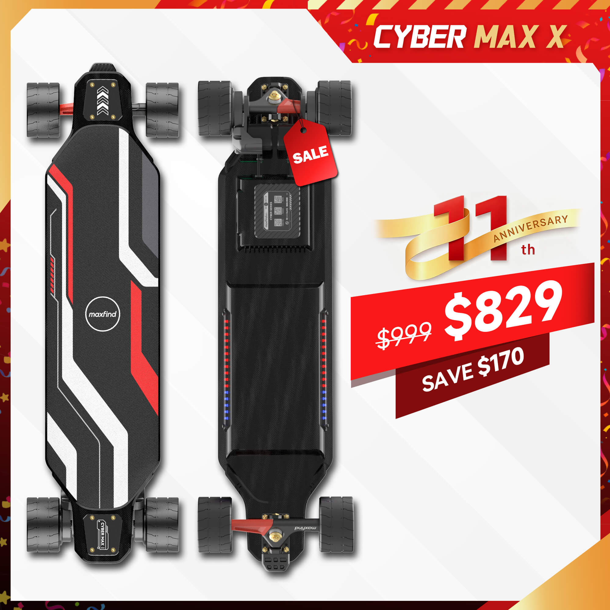 long range electric skateboard