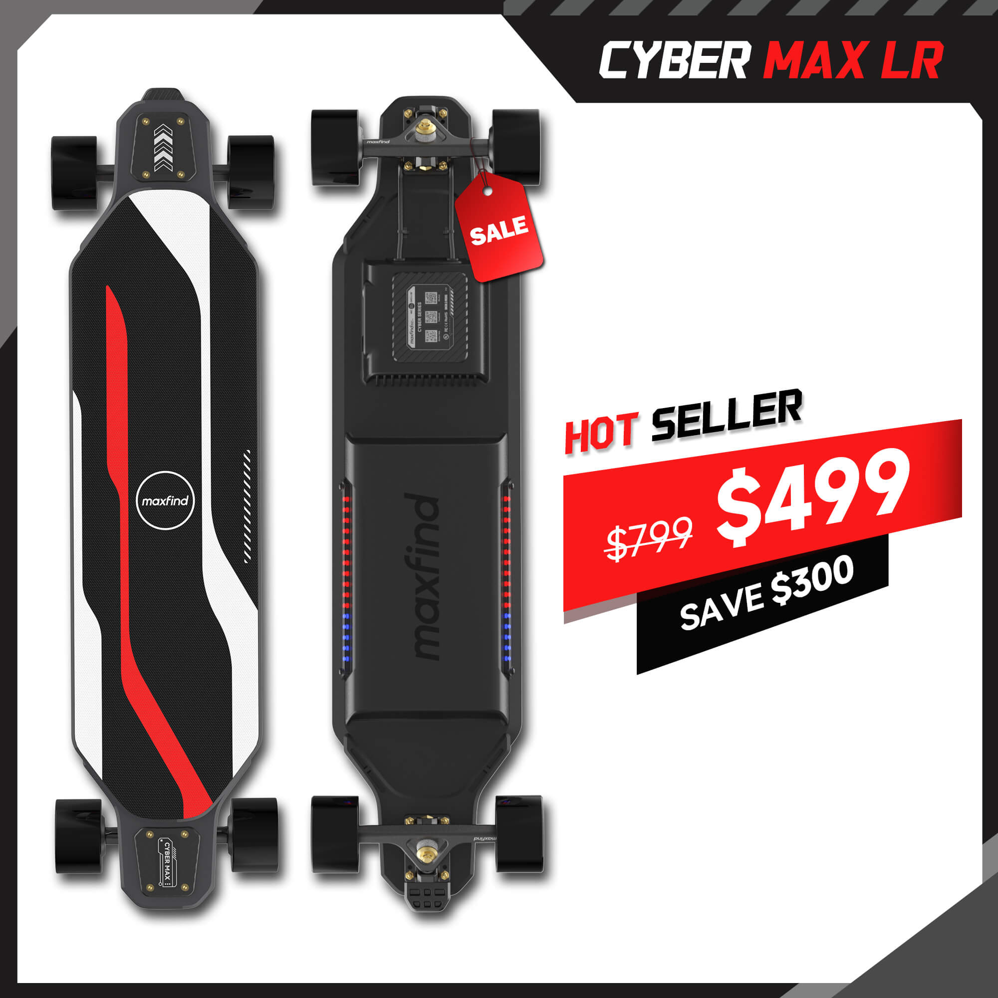 long range electric skateboard