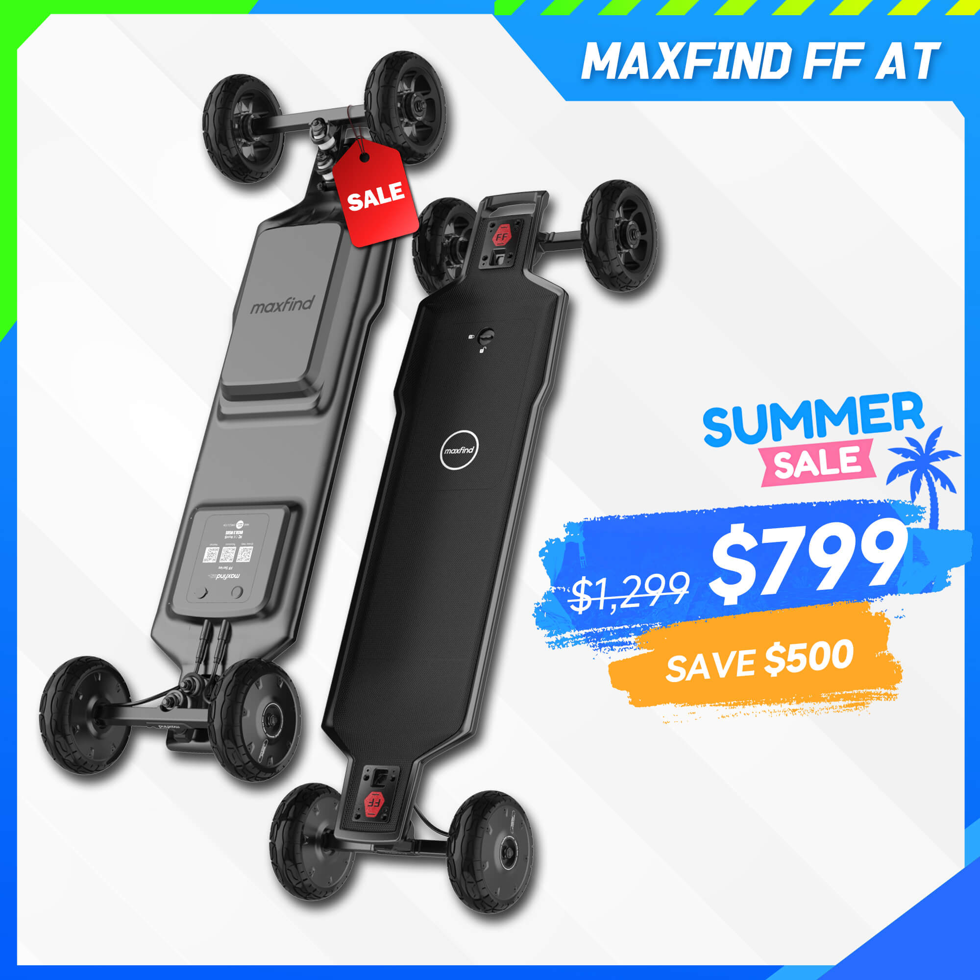 off road electric skateboard
