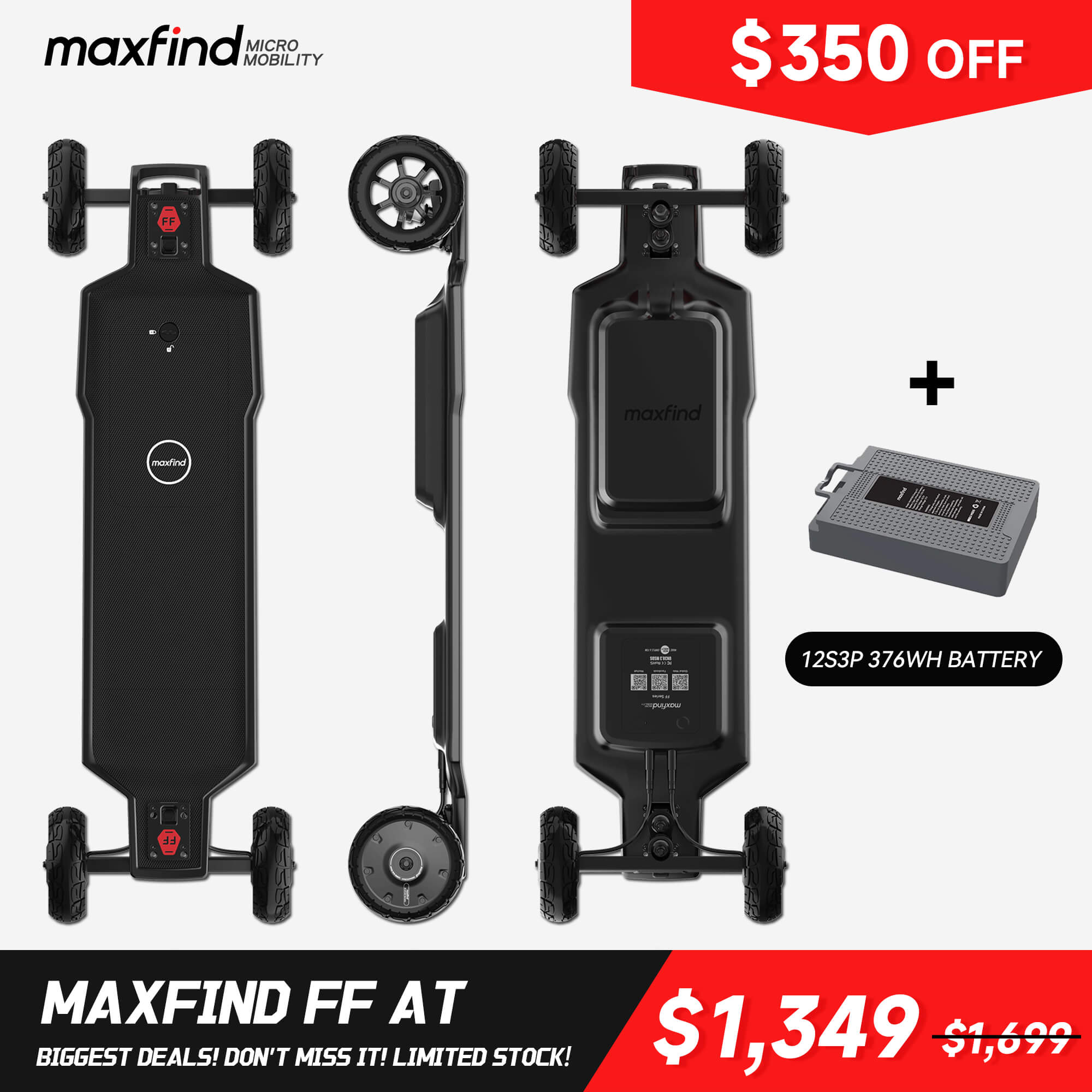 off road electric skateboard