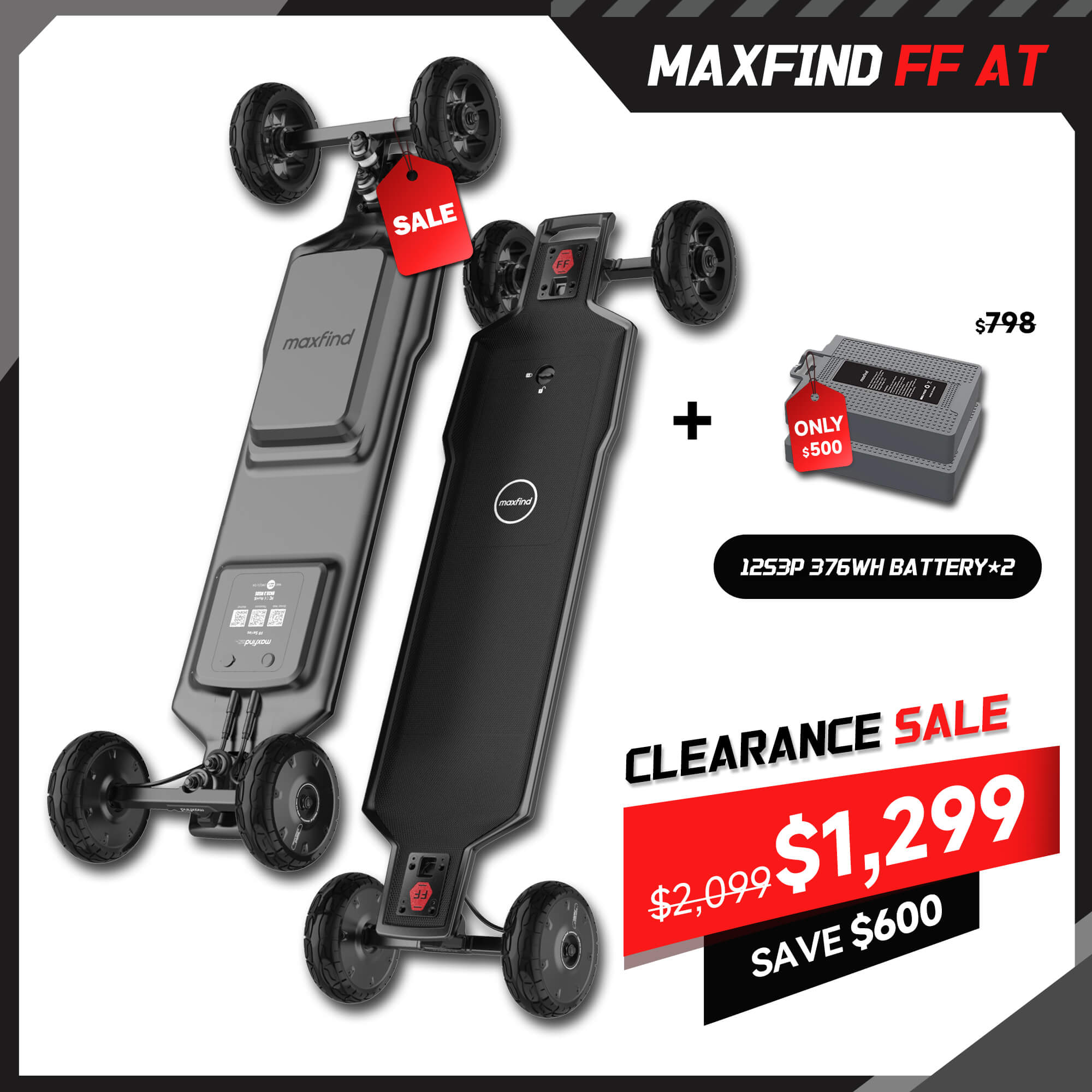 long range off road electric skateboard