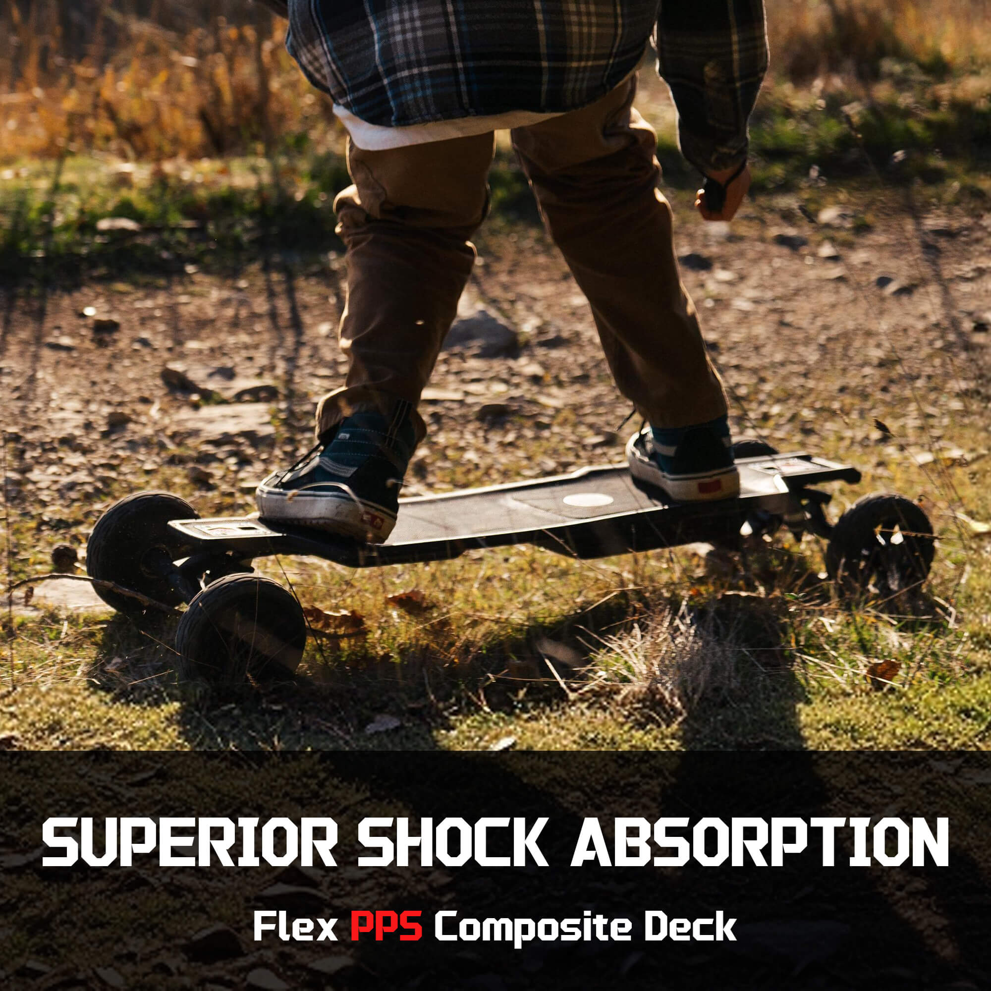 off road electric skateboard deck