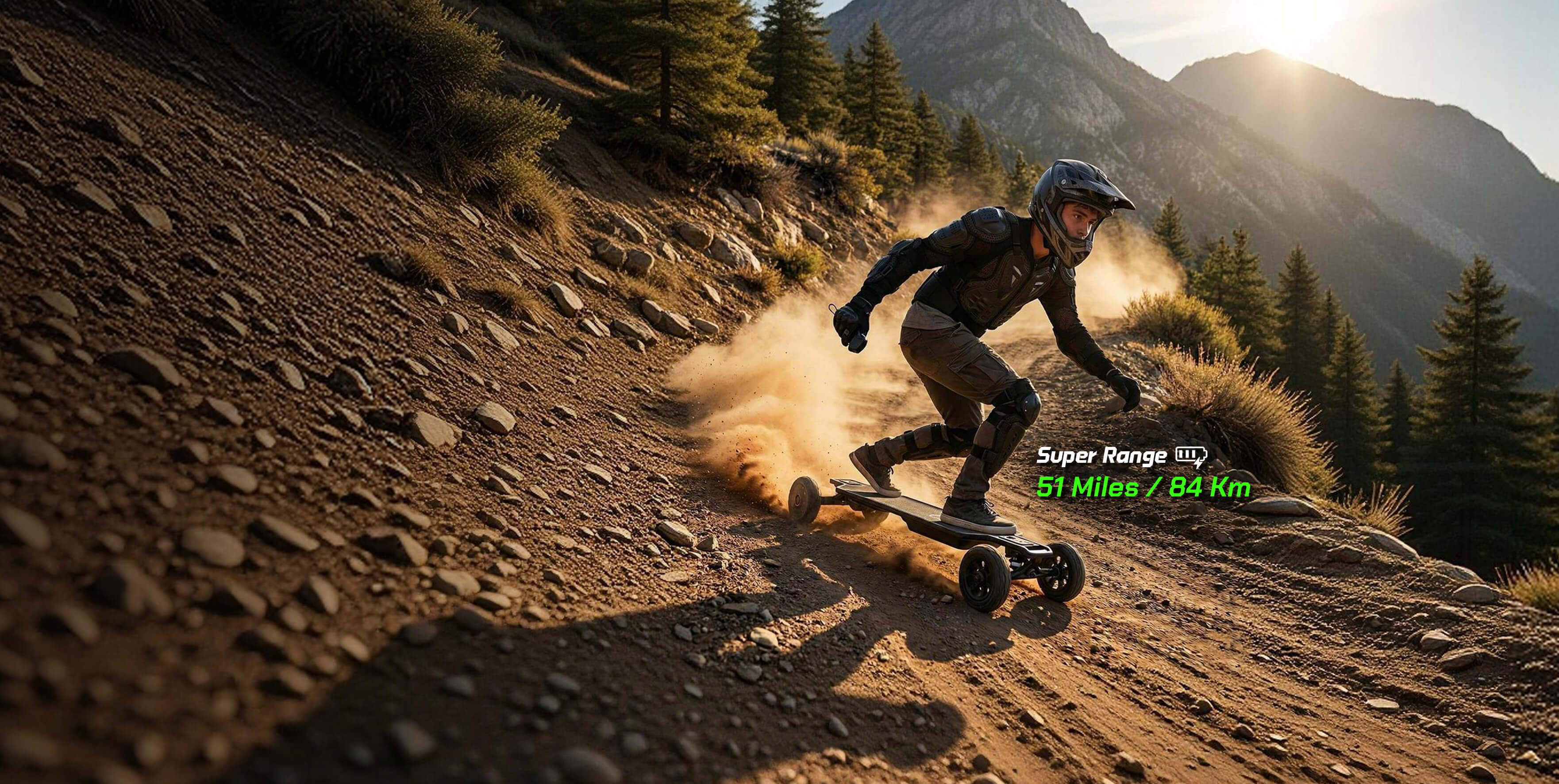 long range all terrain electric skateboard