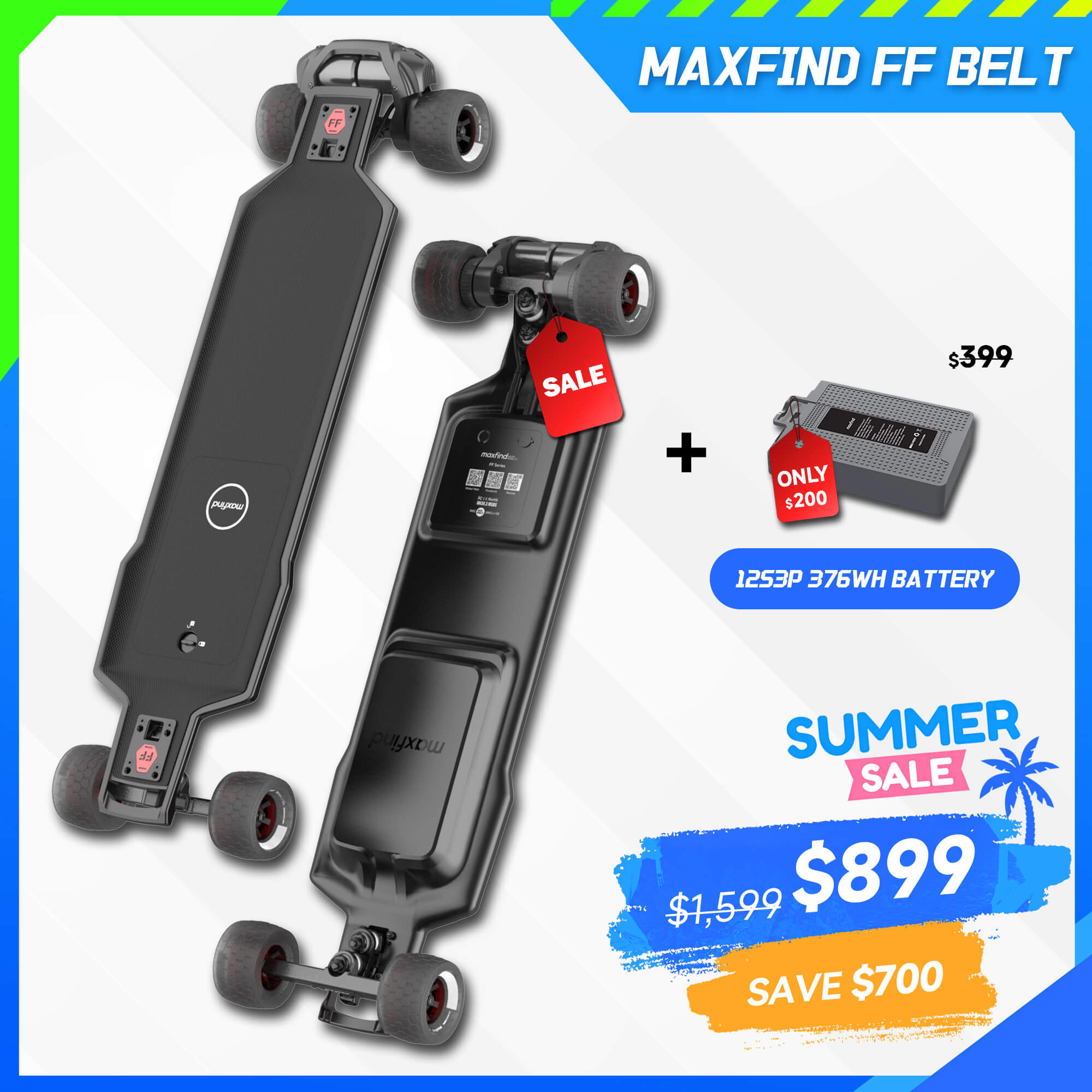 electric skateboard with remote