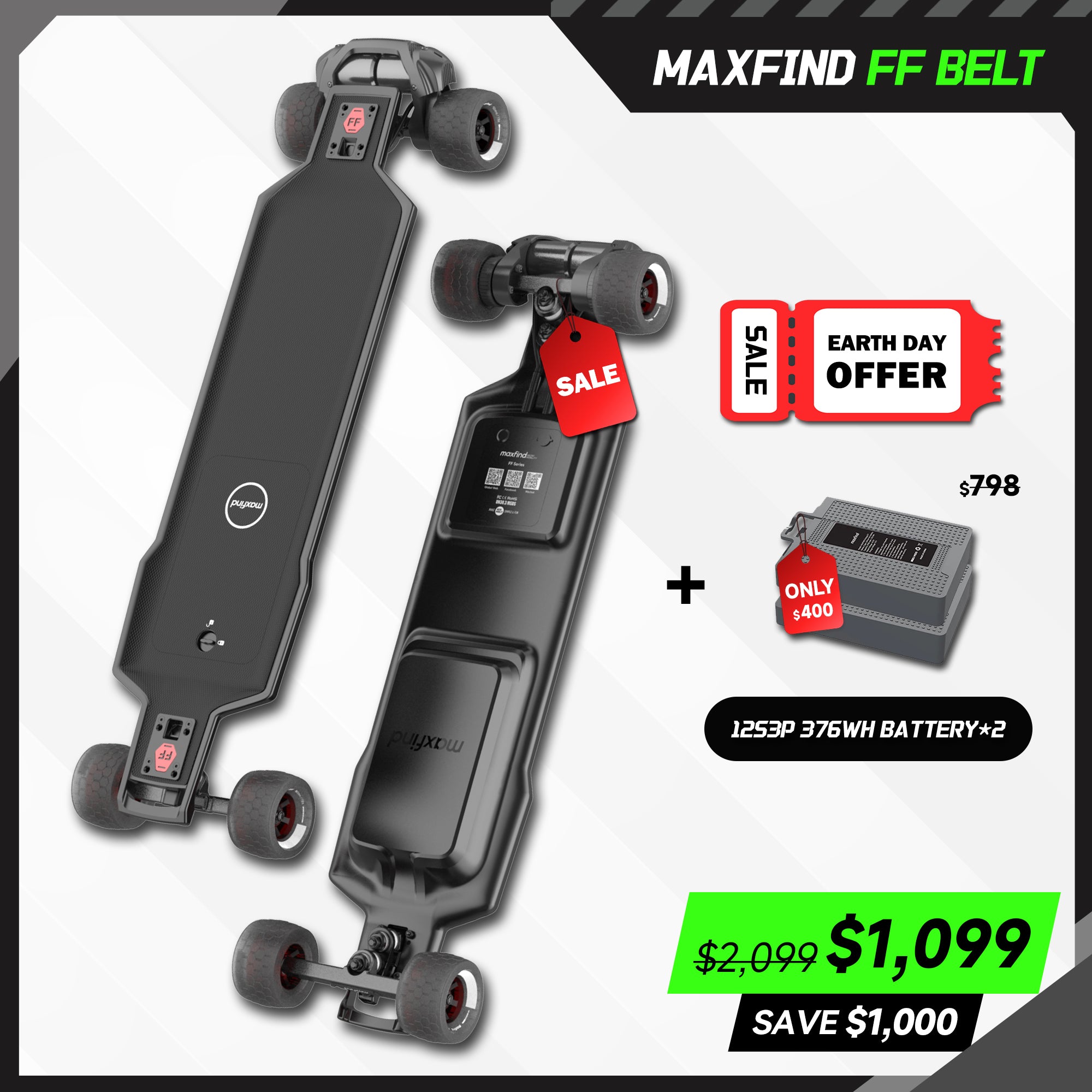 electric skateboard with remote