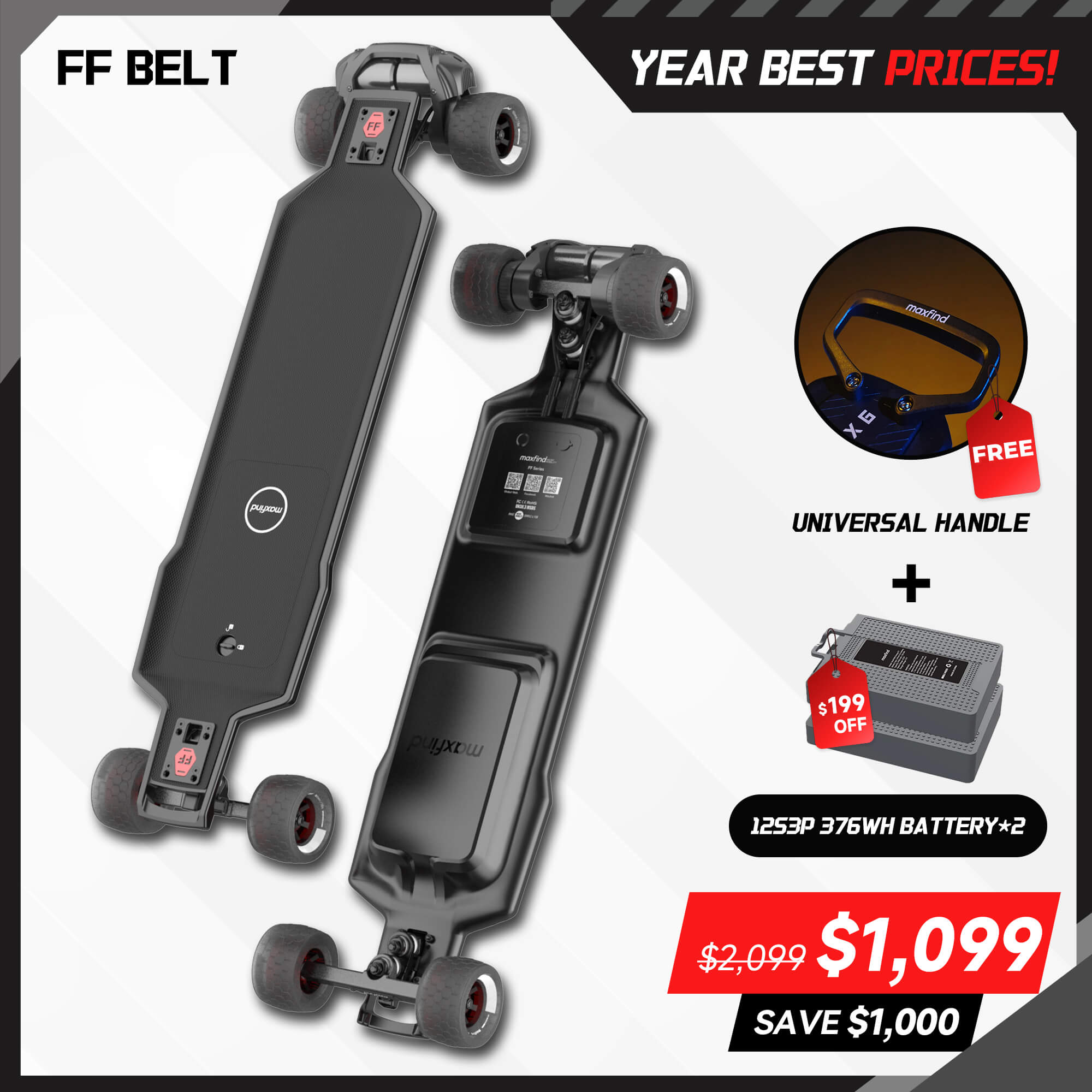 long range electric skateboard