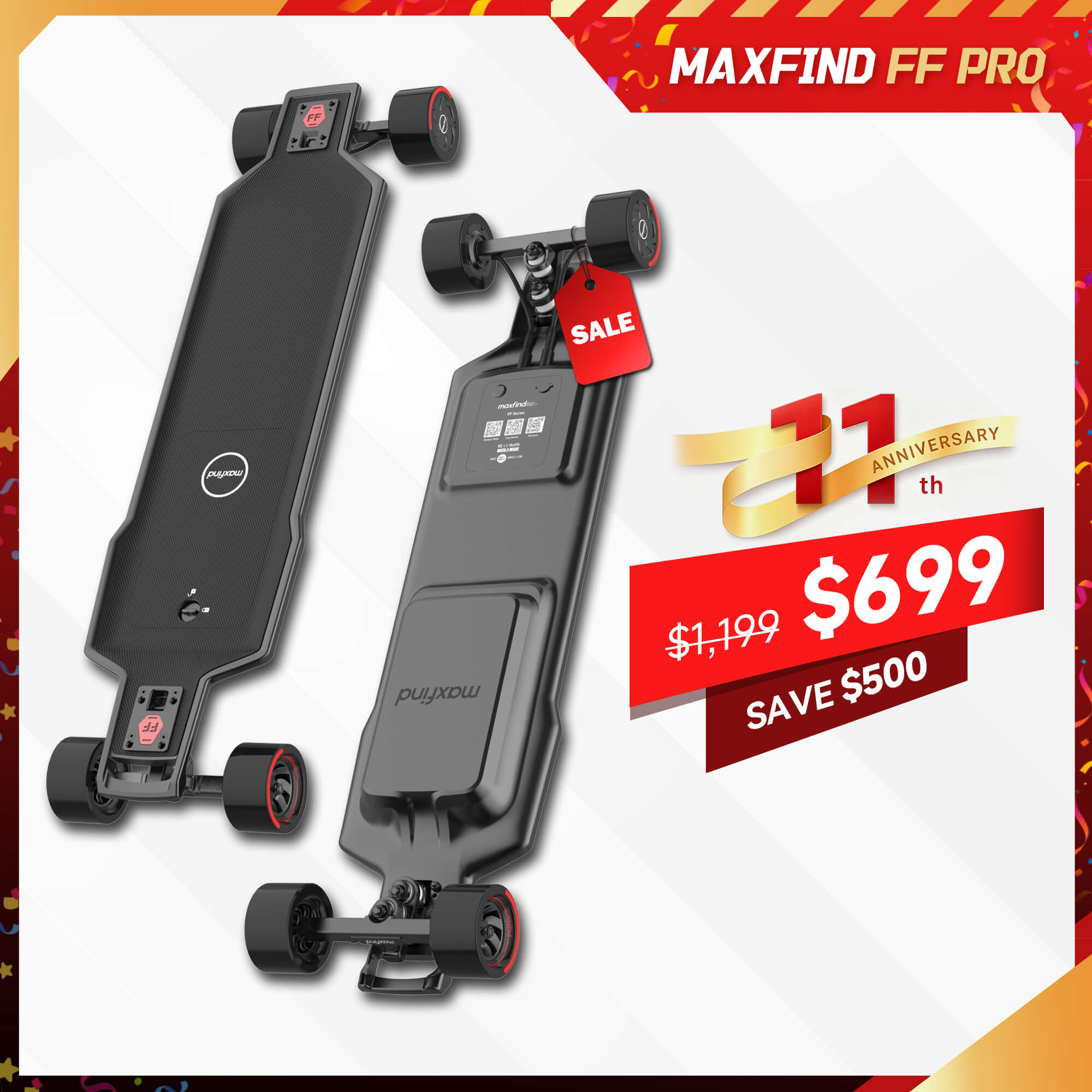 long range electric longboard