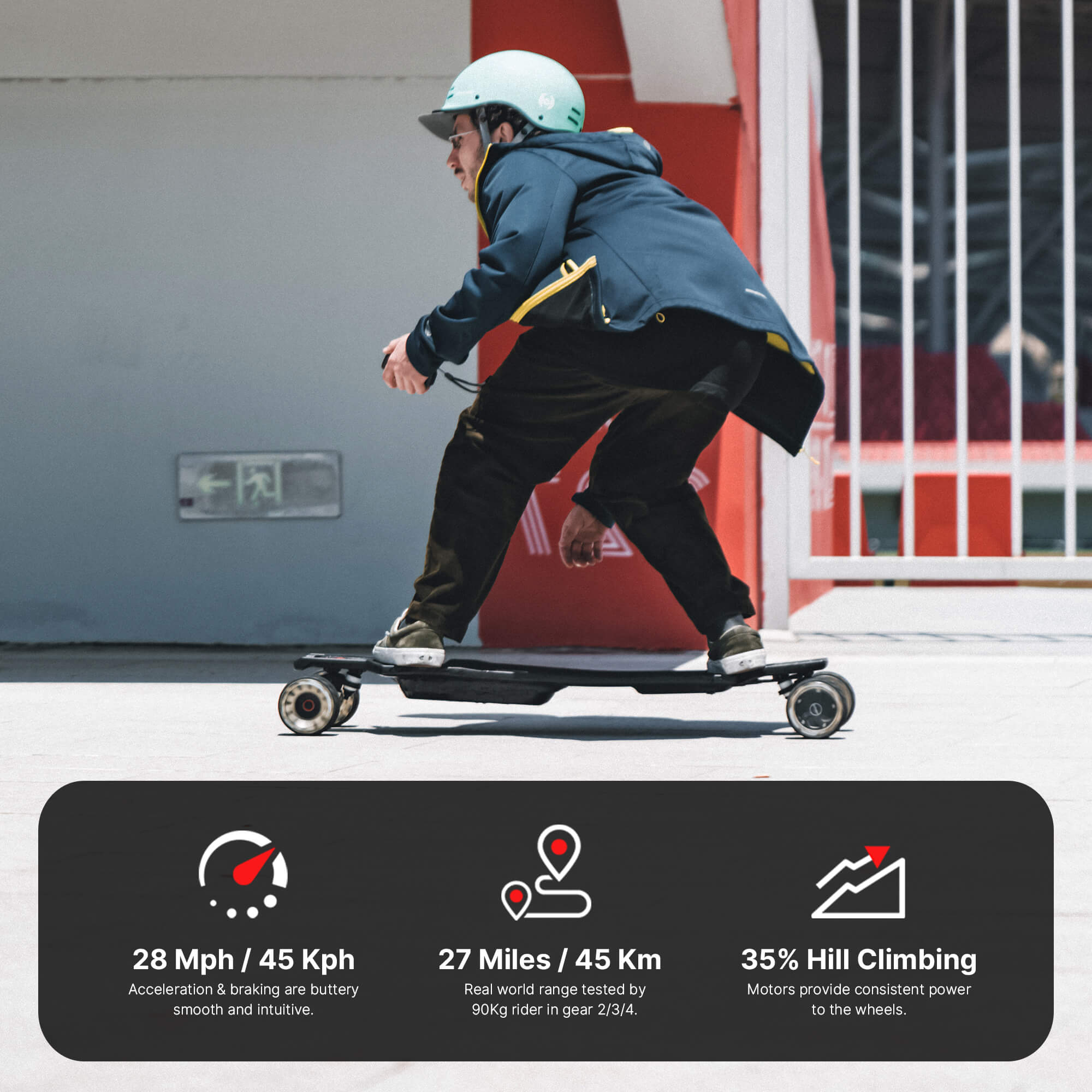 Maxfind FF PRO Electric Skateboard black