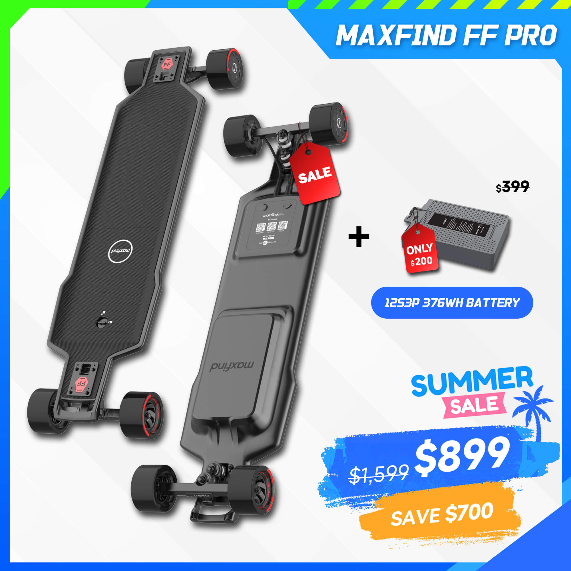 long range electric longboard