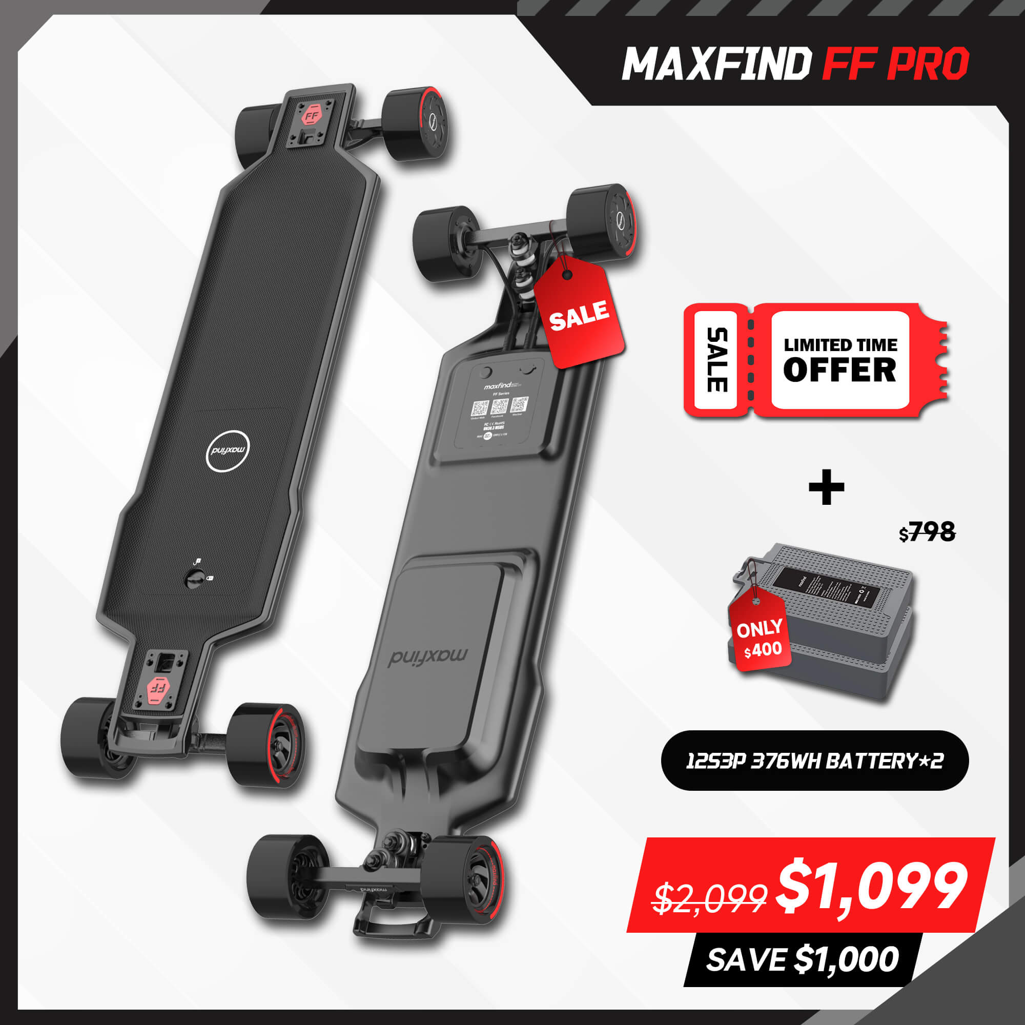 long range electric longboard