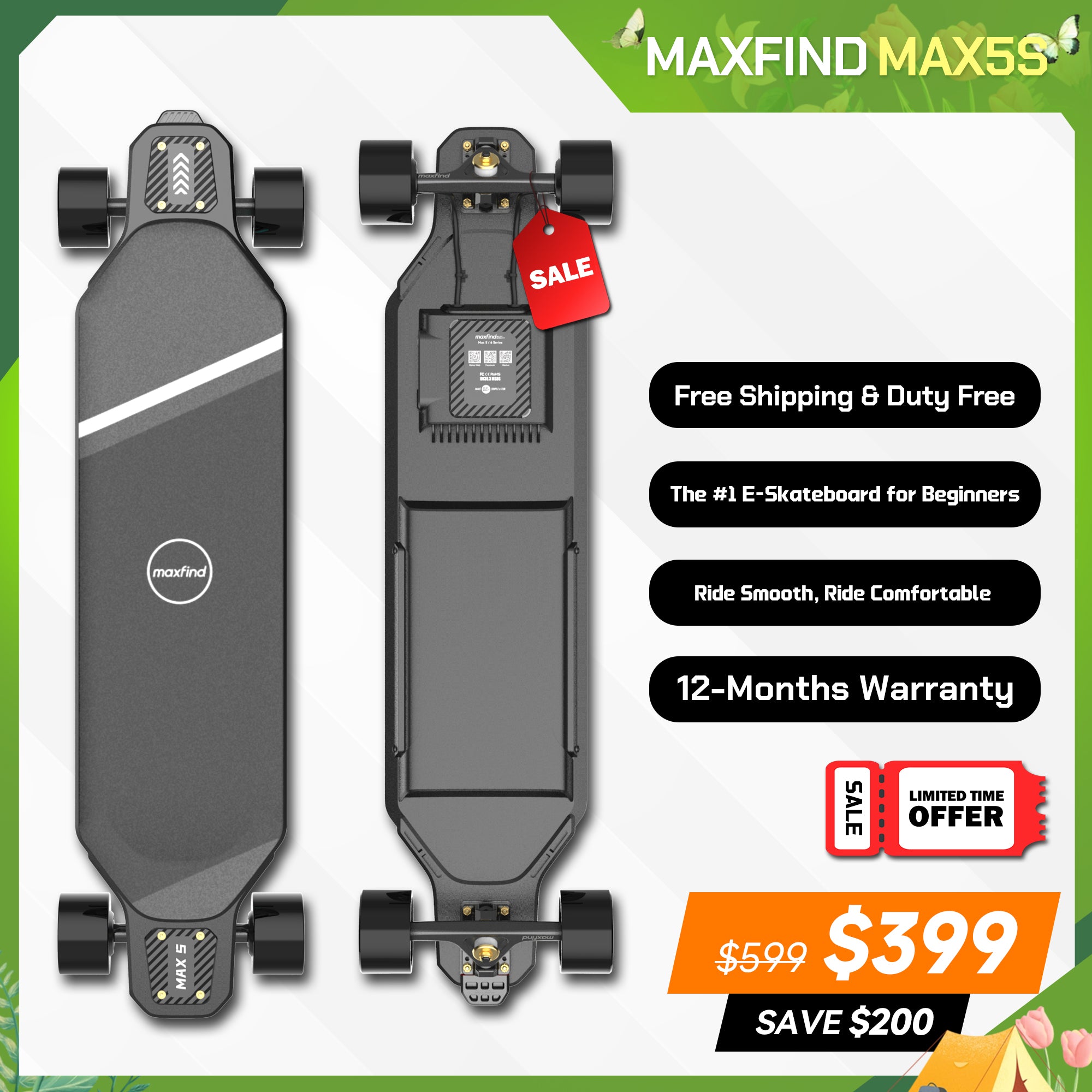 electric skateboard spring deals