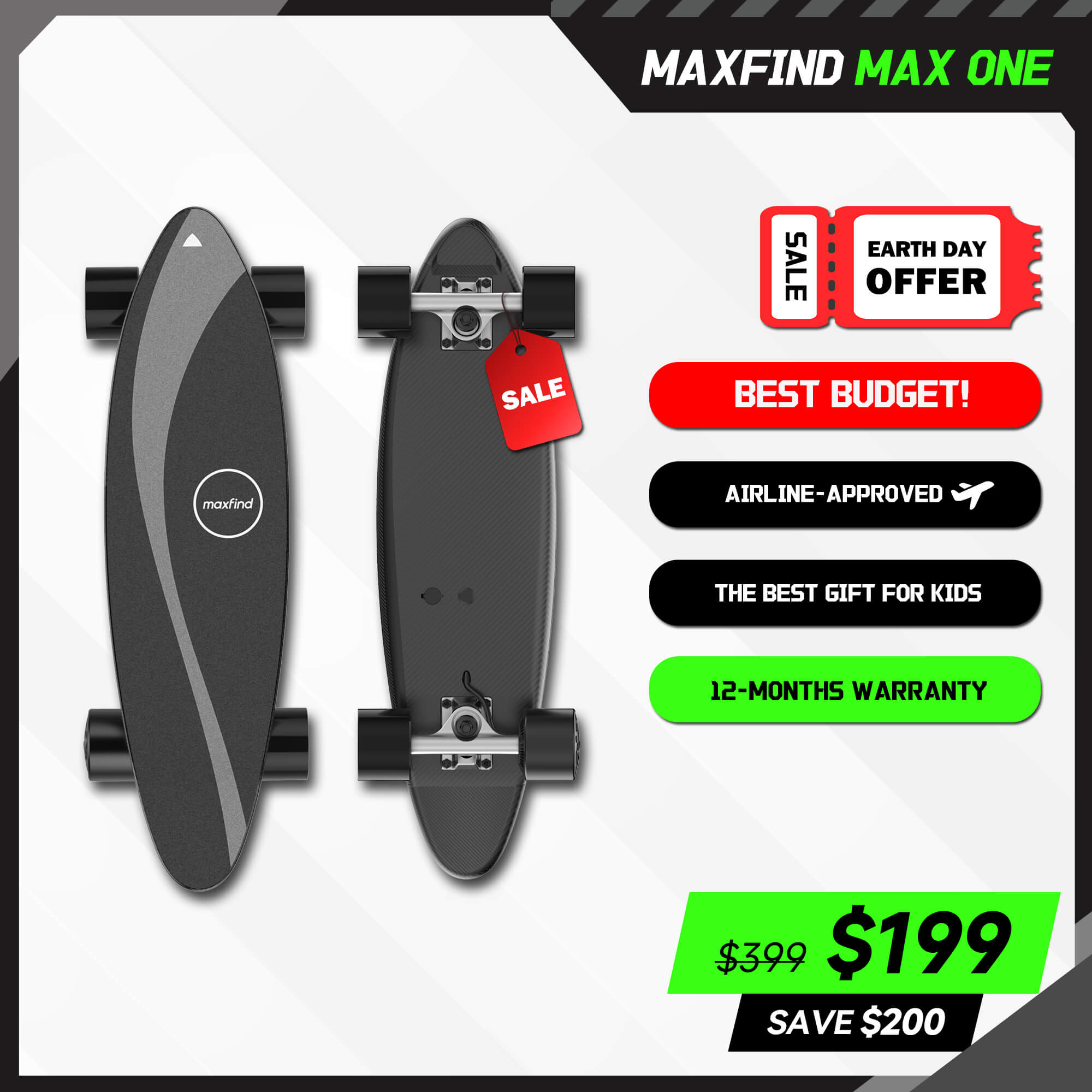 Electric Skateboard for Kids: Fun Rides Await - MAXFIND ONE Electric Skateboard for Kids: Fun Rides Await - MAXFIND ONE