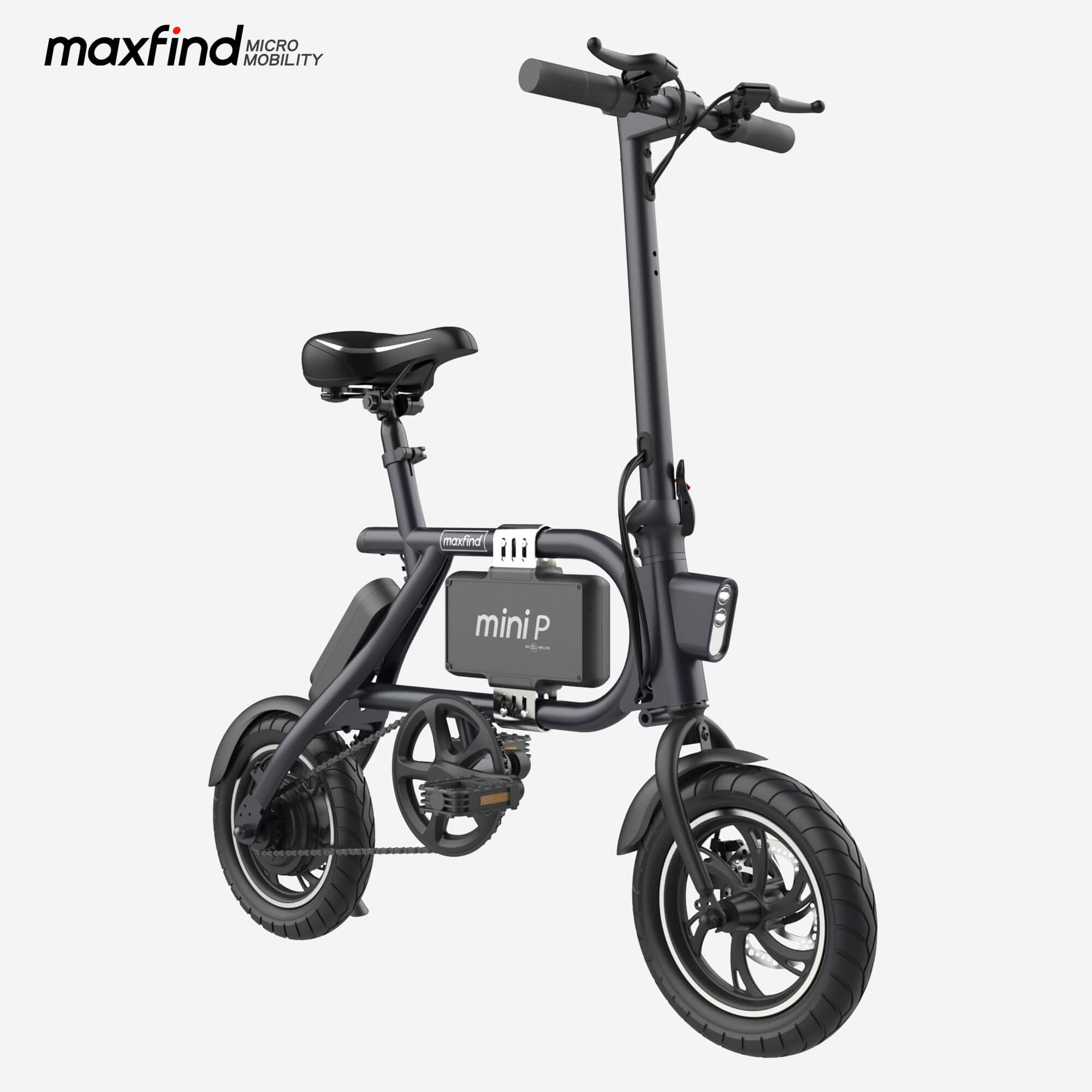 Maxfind Mini P (NEW) Mini Foldable Electric Bike, Black Maxfind Mini P (NEW) Mini Foldable Electric Bike, Black