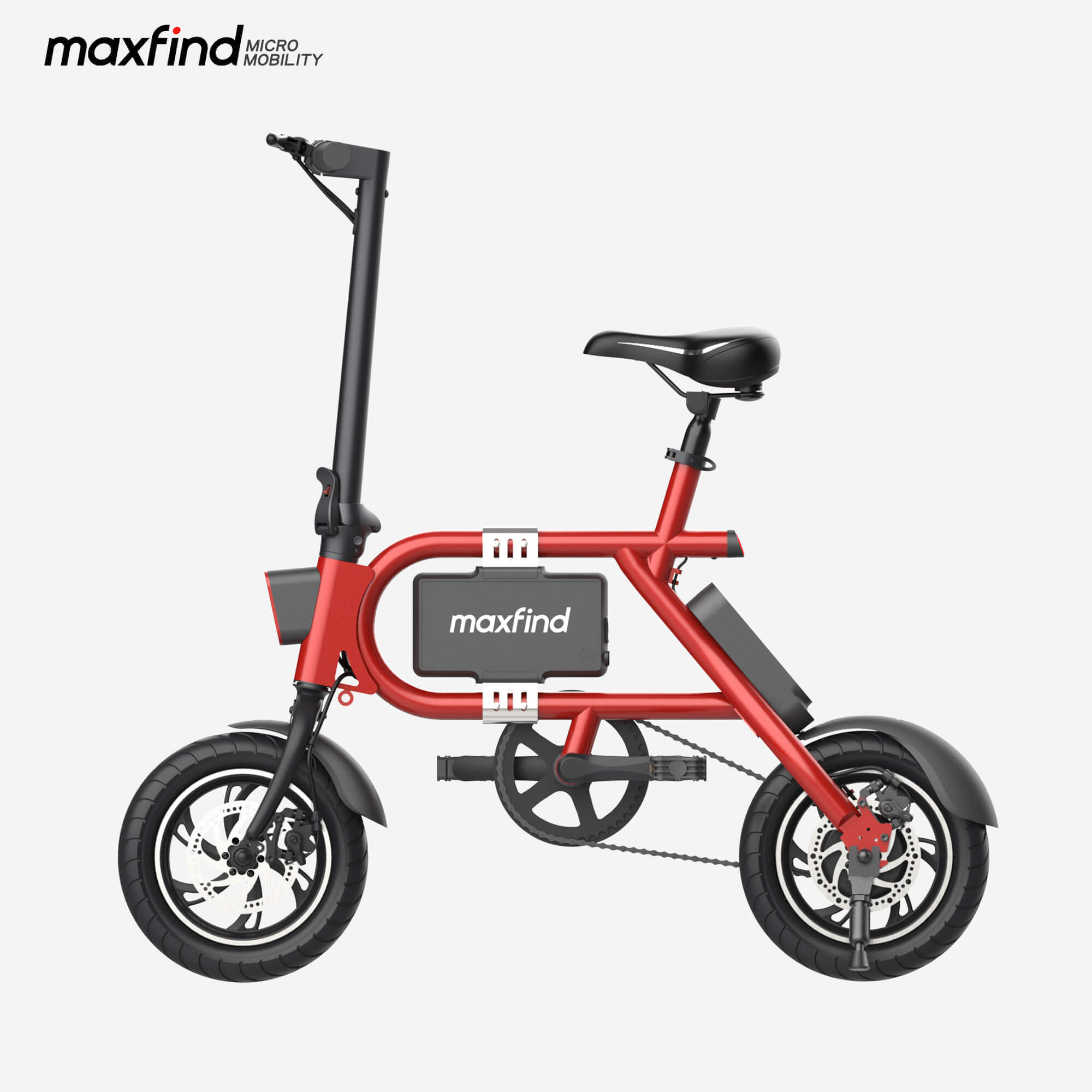 mini ebike red