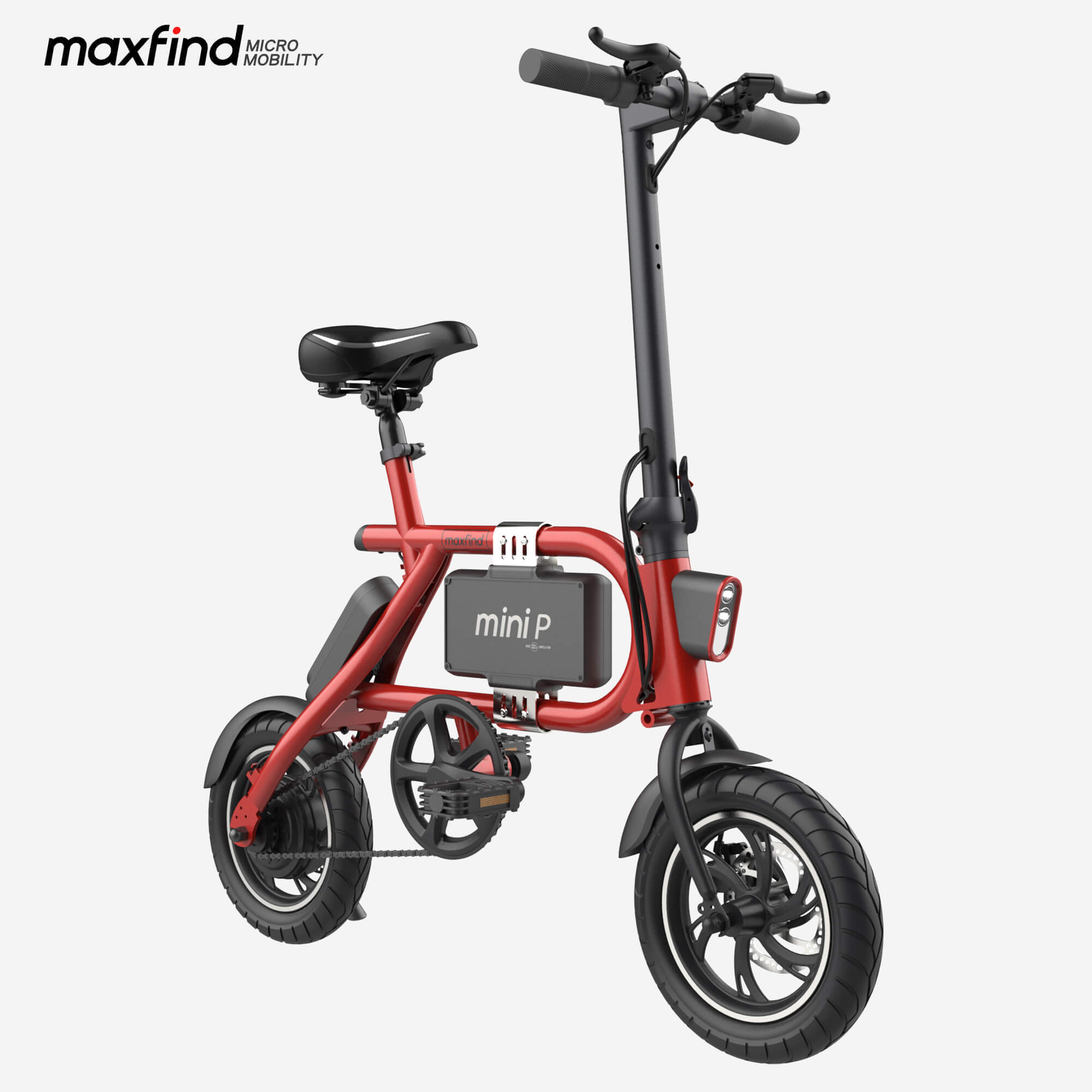 mini ebike red