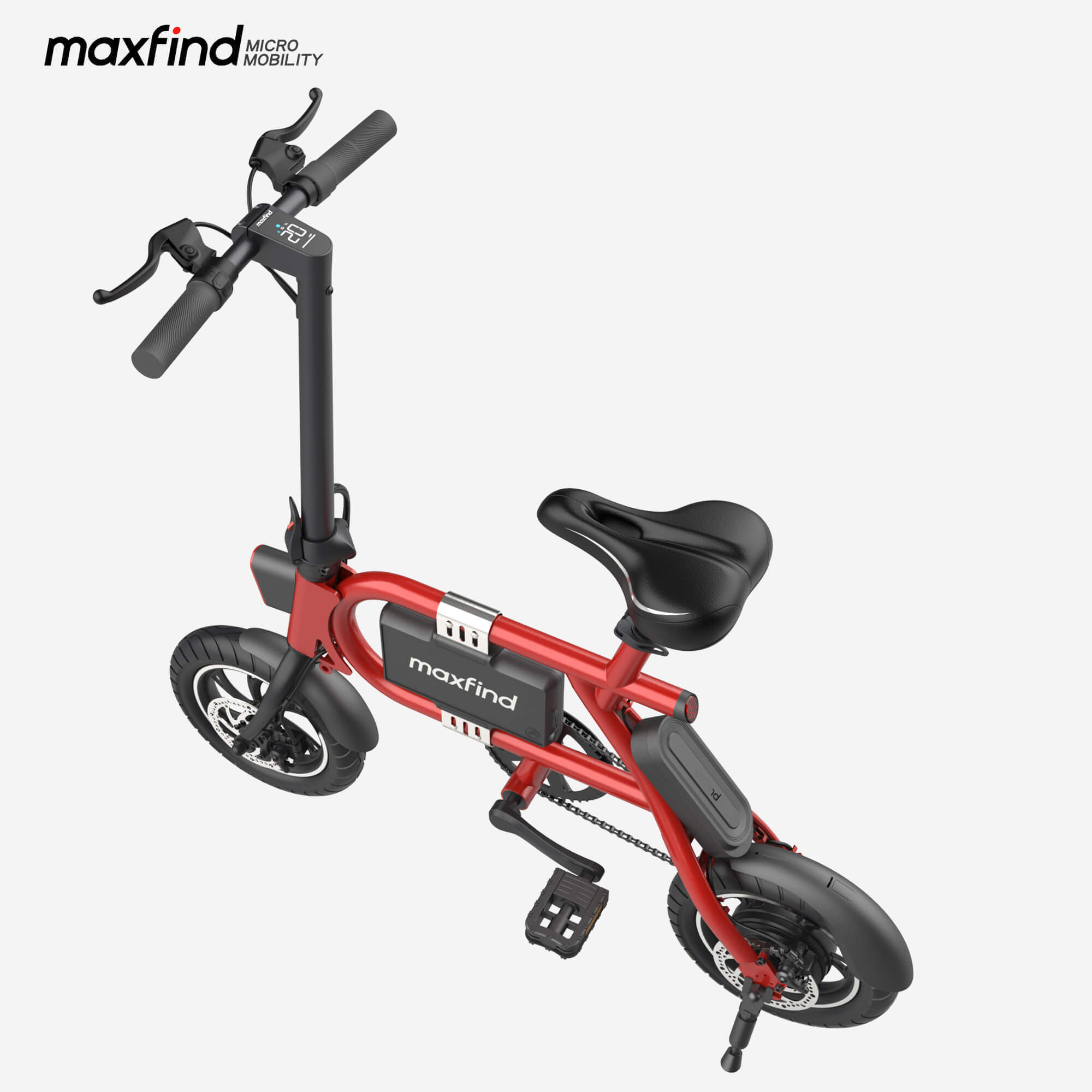 mini ebike red