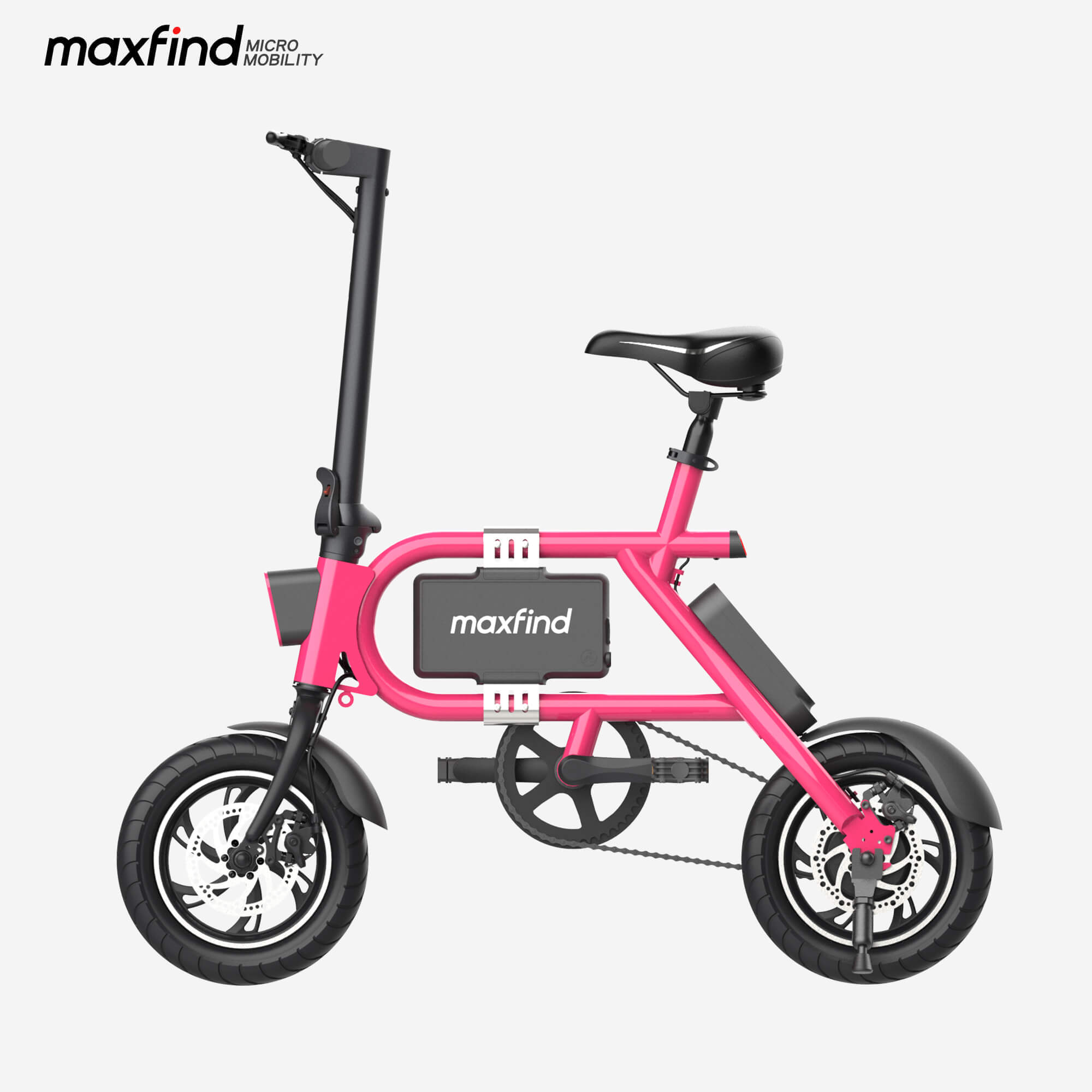 mini ebike pink