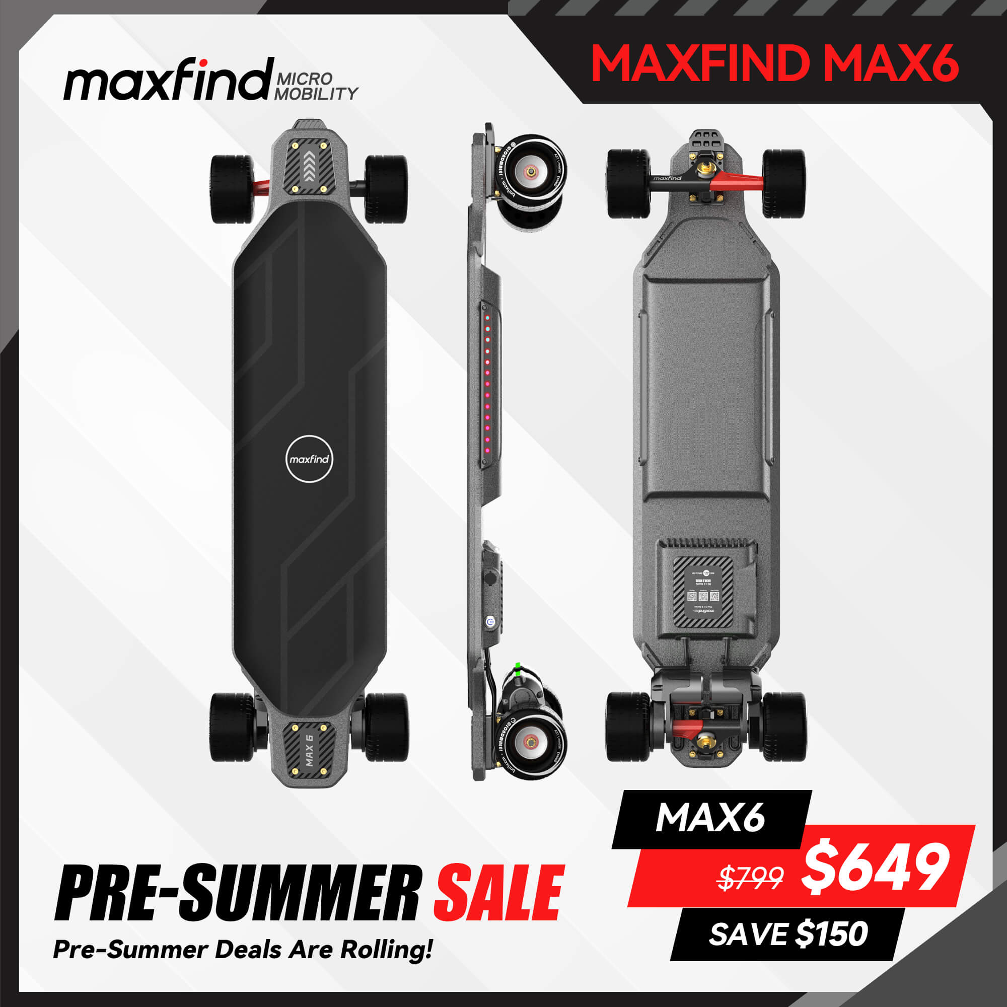 electric skateboard summer sale
