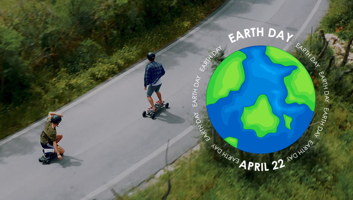 electric skateboards Earth Day