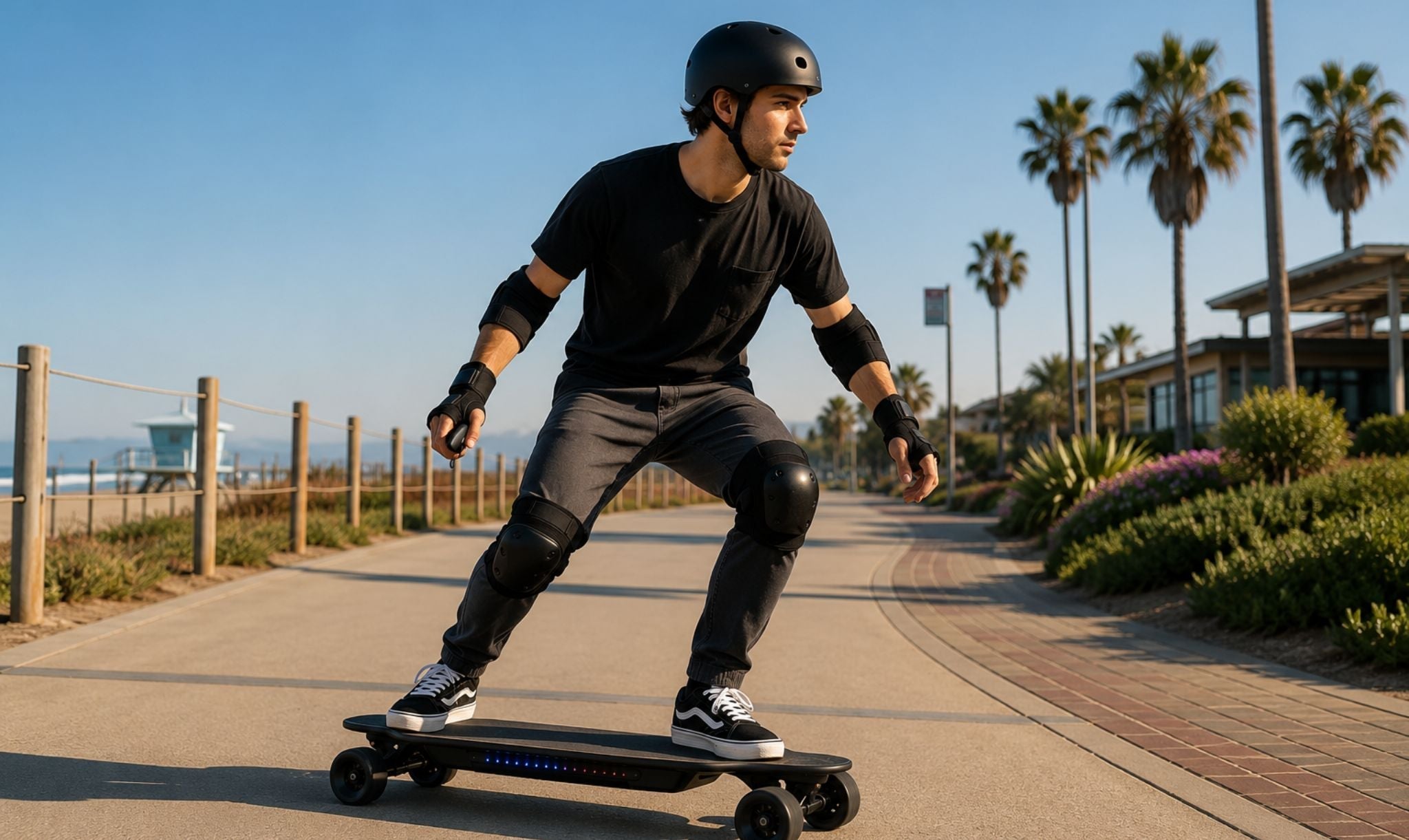 Ride an Electric Skateboard in a Goofy Stance