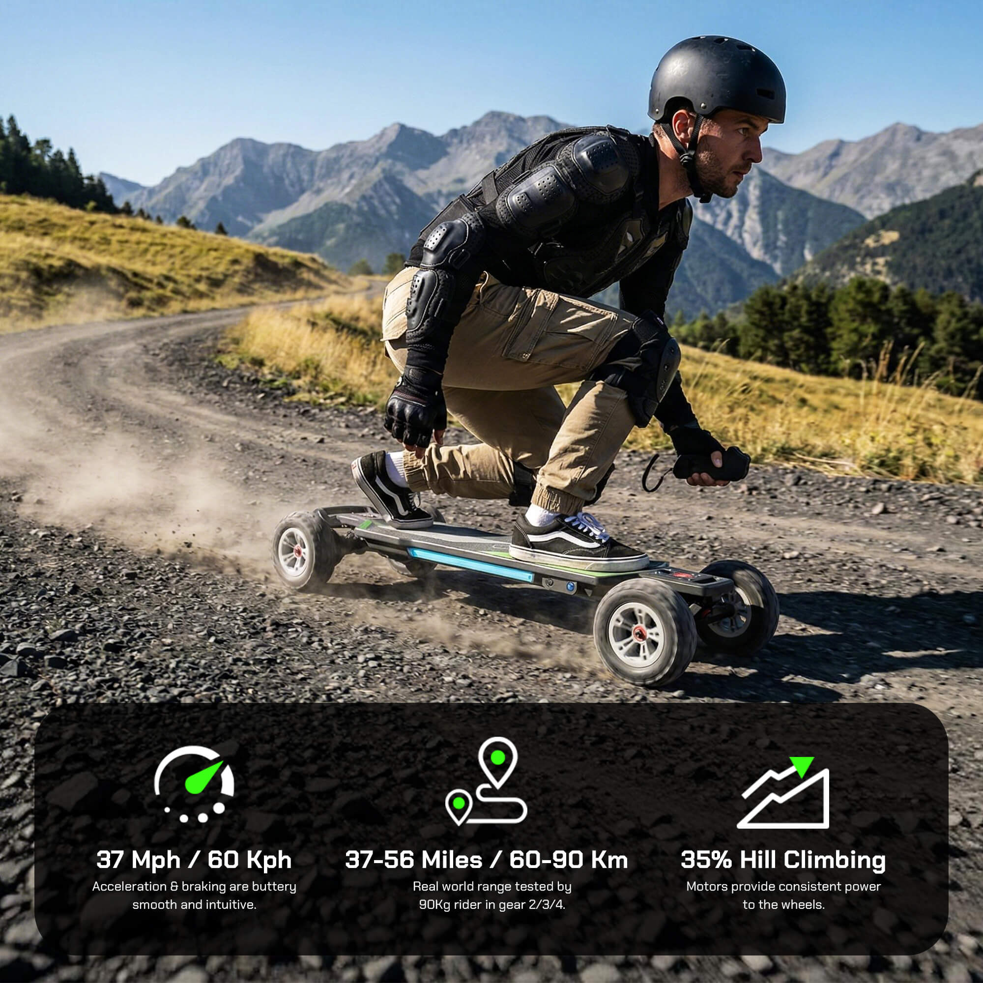 off road electric skateboard