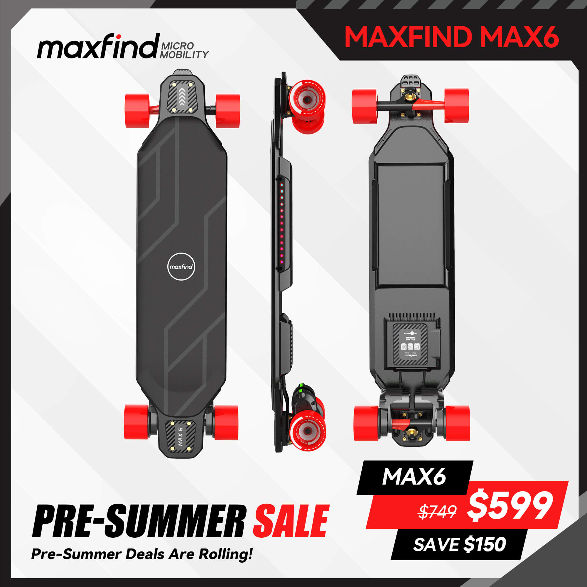 electric skateboard summer sale