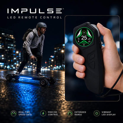 electric skteboard IMPULSE LED remote