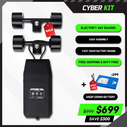 long range electric skateboard kit hub motor