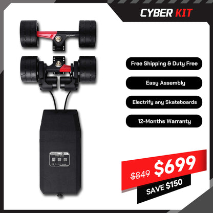 electric skateboard kit belt motor