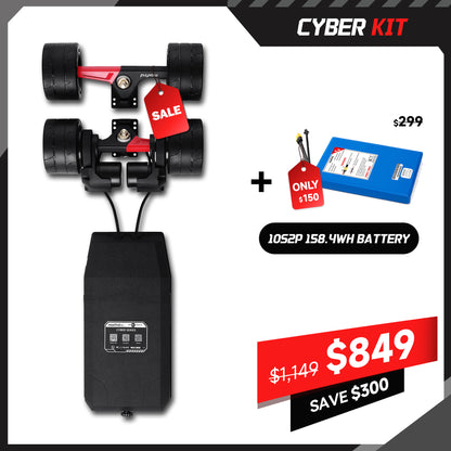 long range electric skateboard kit belt motor