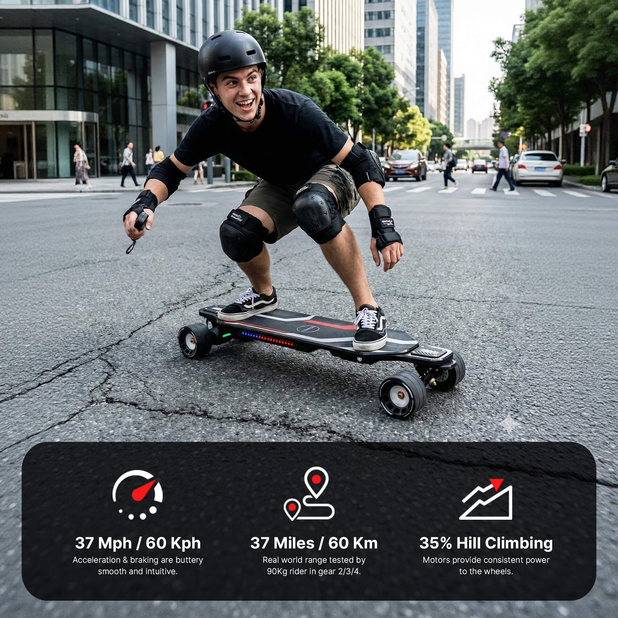 Good Electric Longboard Skateboard - MAXFIND CYBER MAX – Maxfind