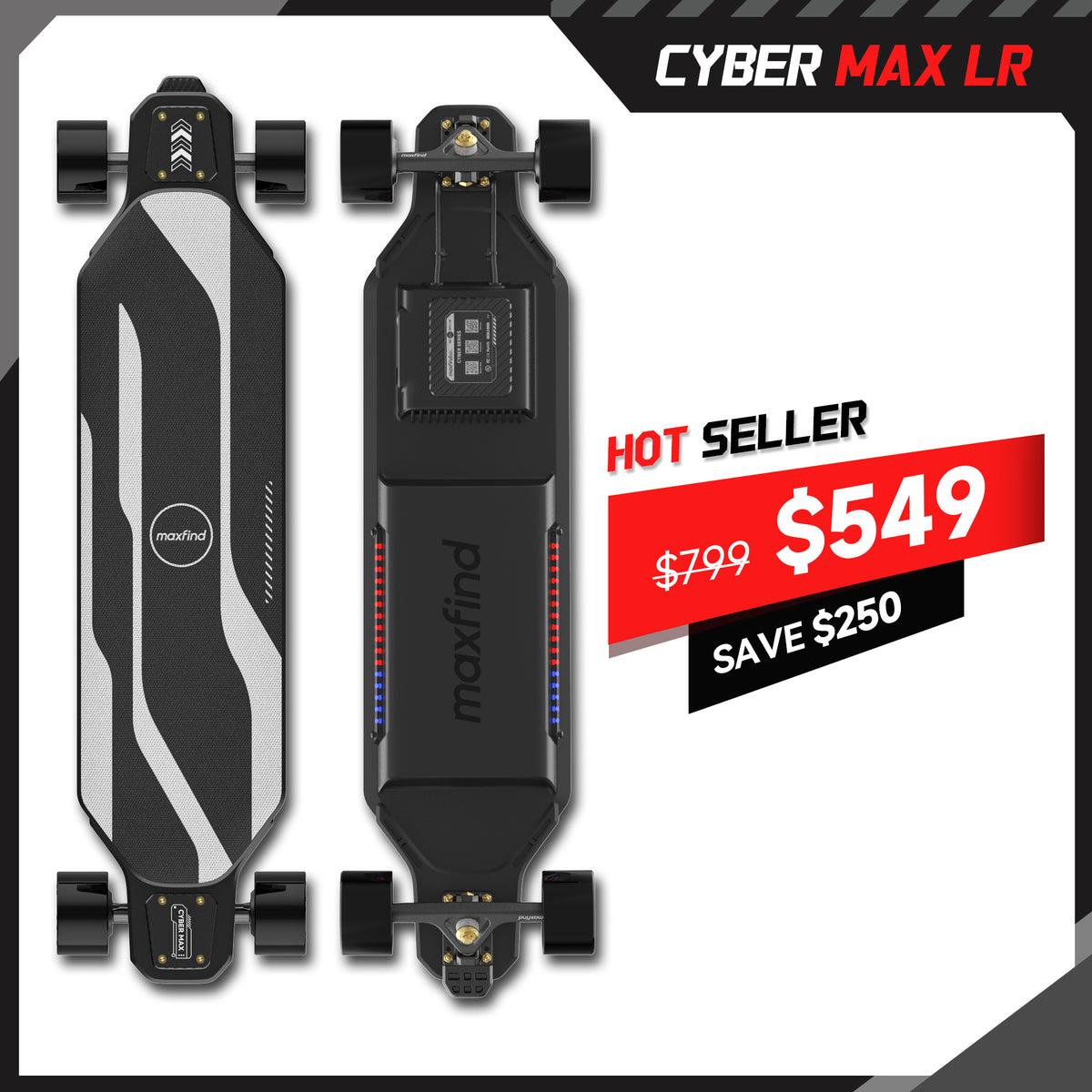 long range electric skateboard