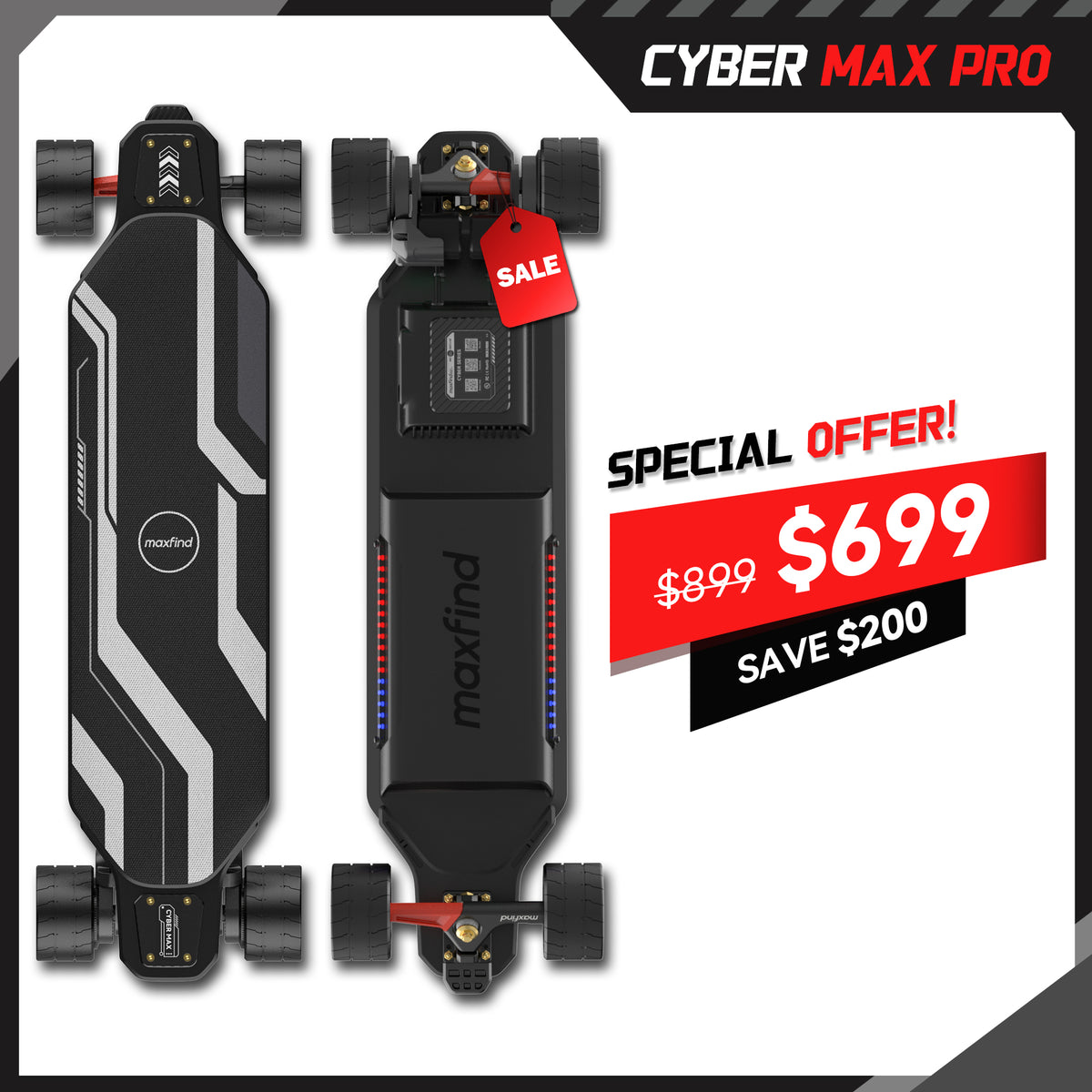 long range belt motor electric skateboard