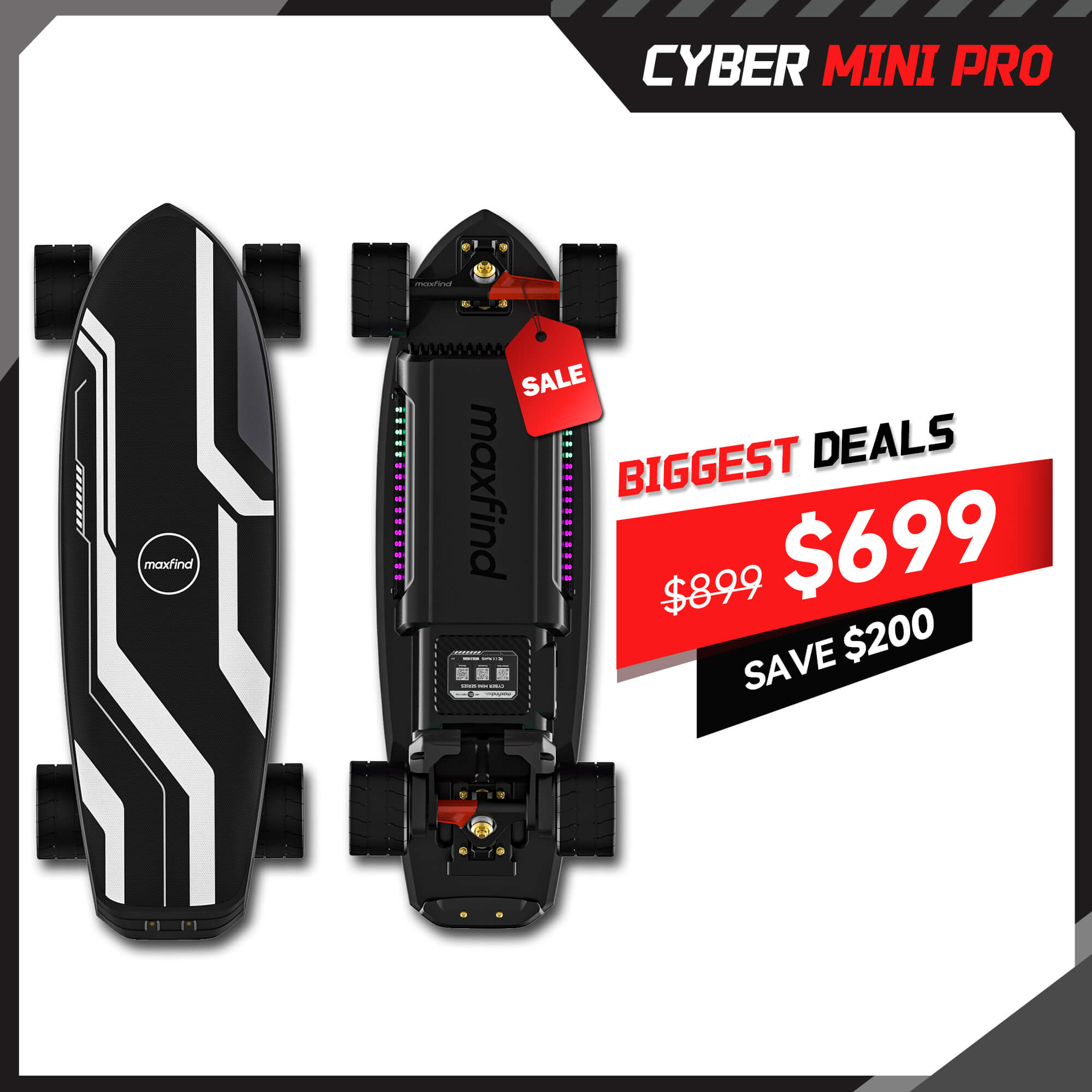 long range mini electric skateboard