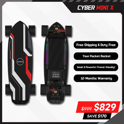 mini electric skateboard belt motor