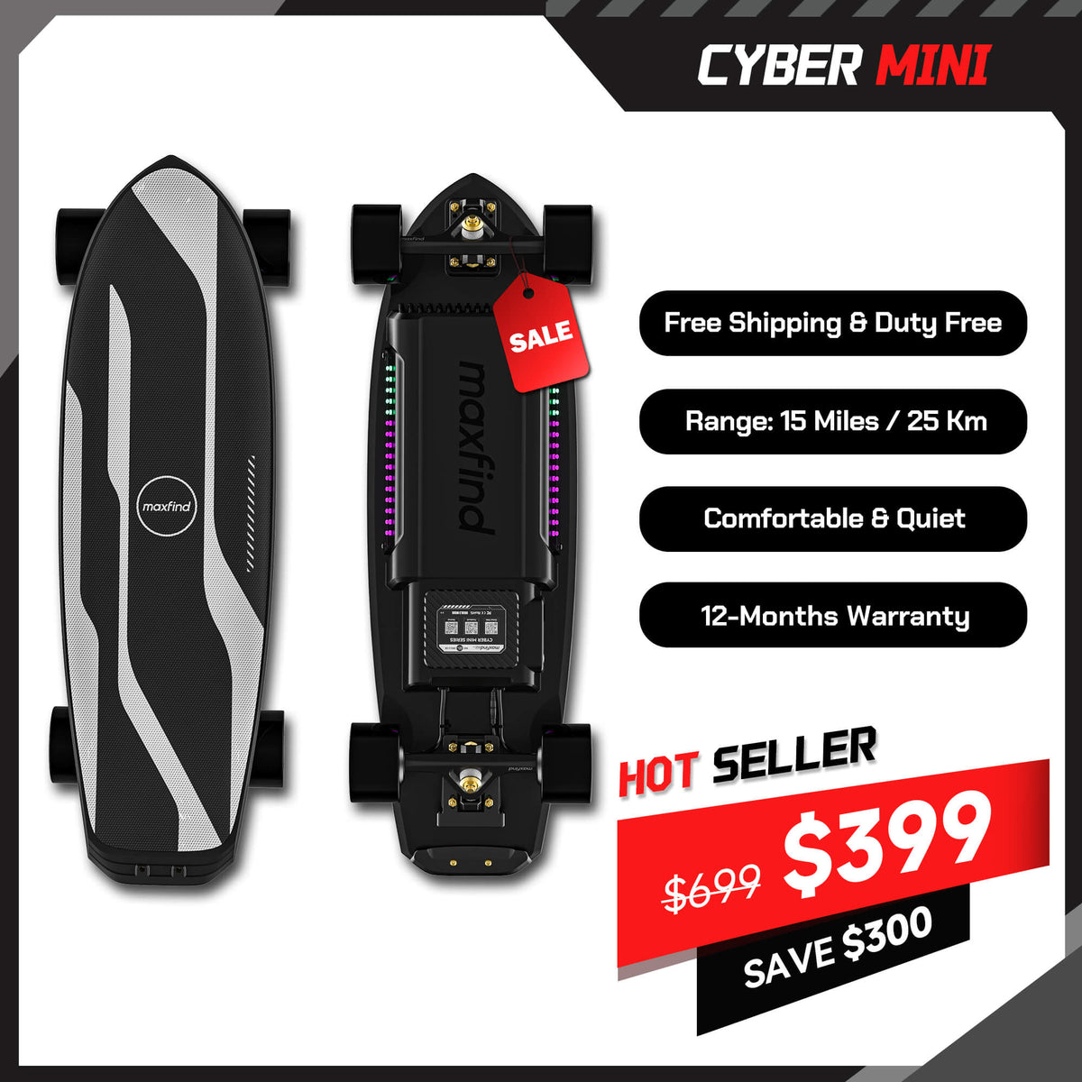 mini electric skateboard