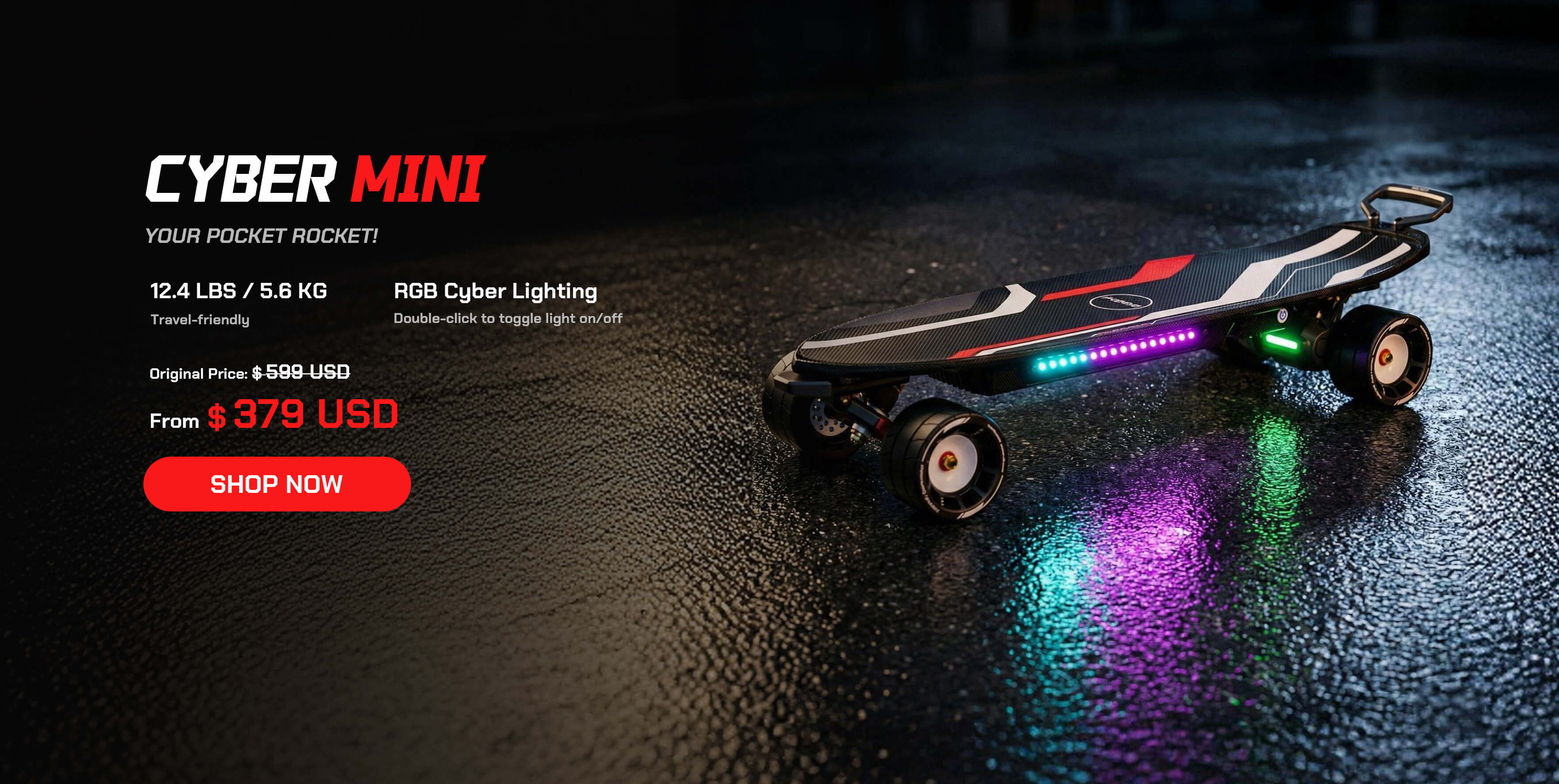 maxfind cyber mini electric skateboard