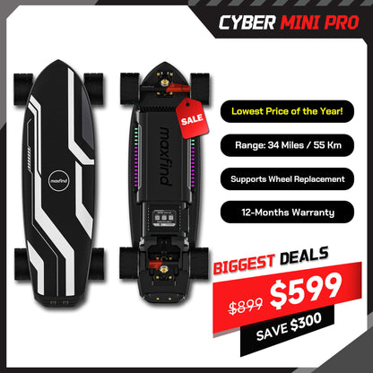 long range mini electric skateboard